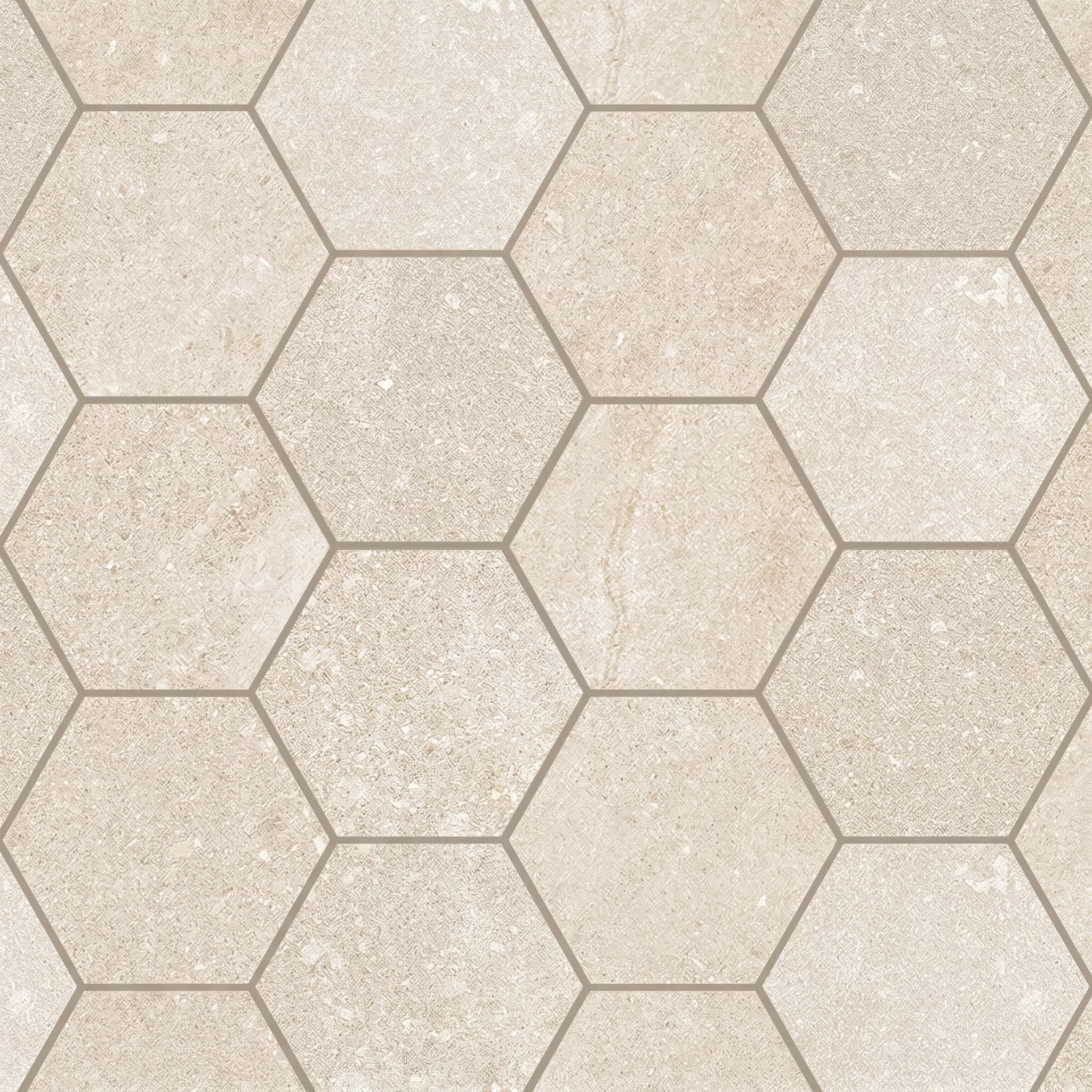 Austral Ivory Hexagon Mosaic