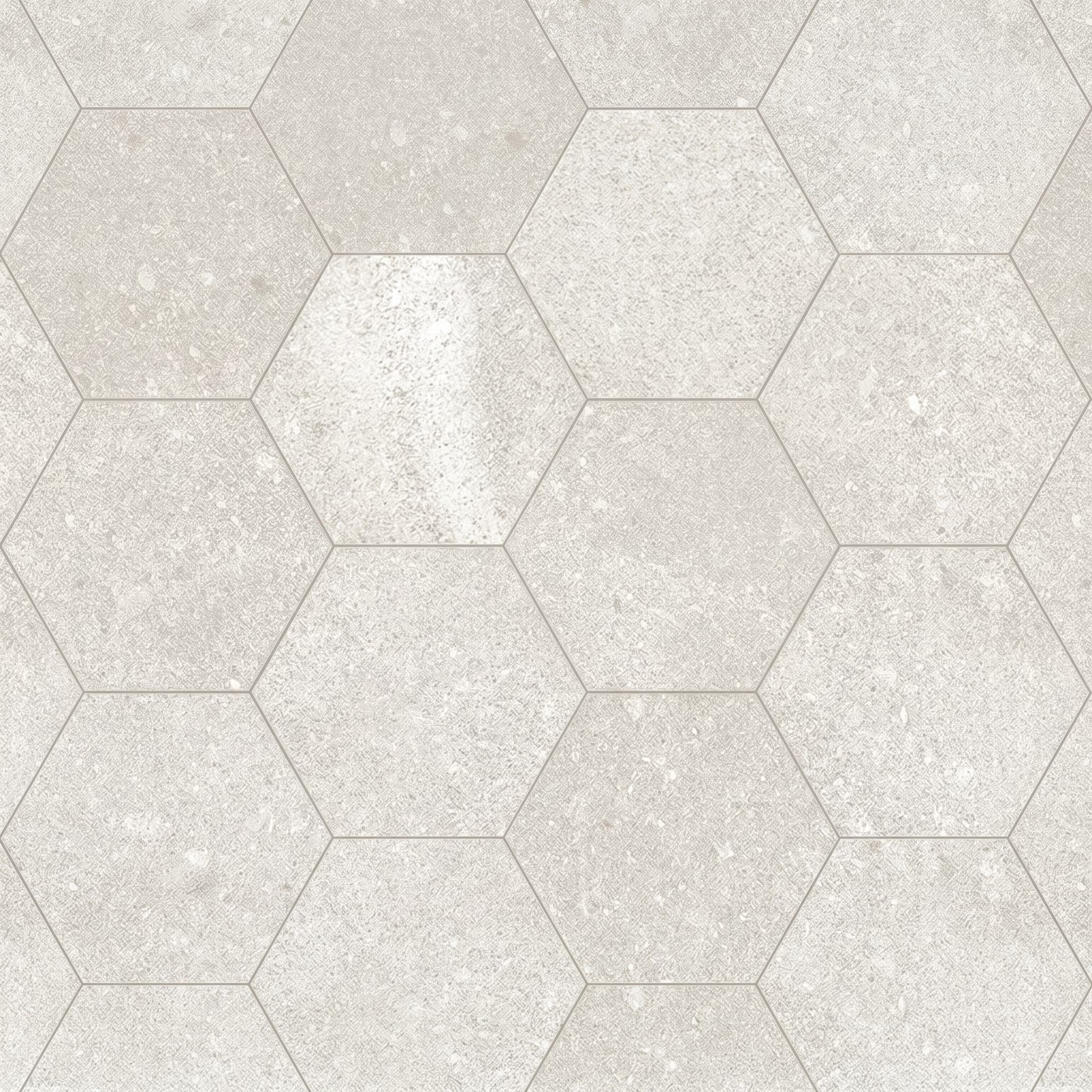Austral Pearl Hexagon Mosaic