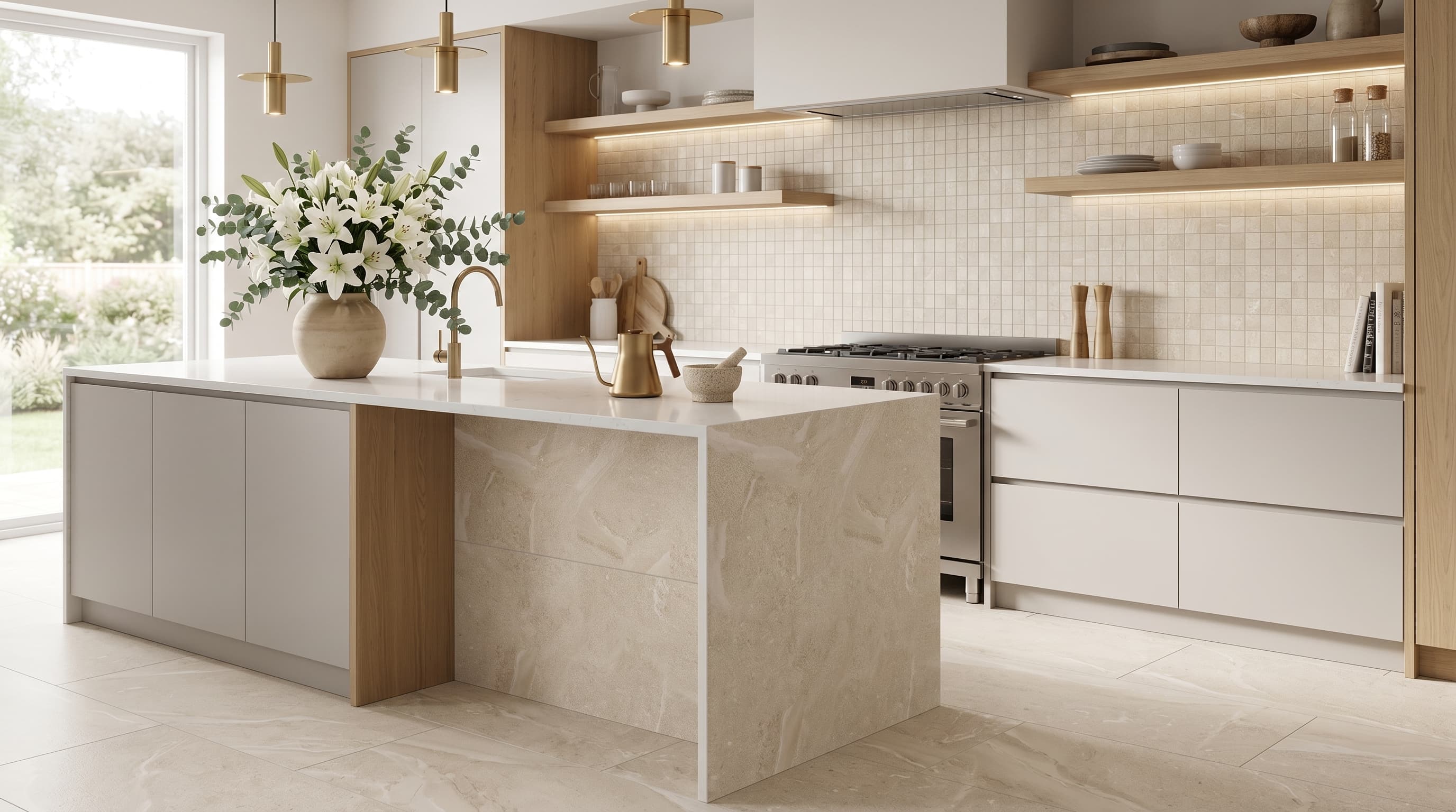 Austral Ivory 2x2 Mosaic project 5