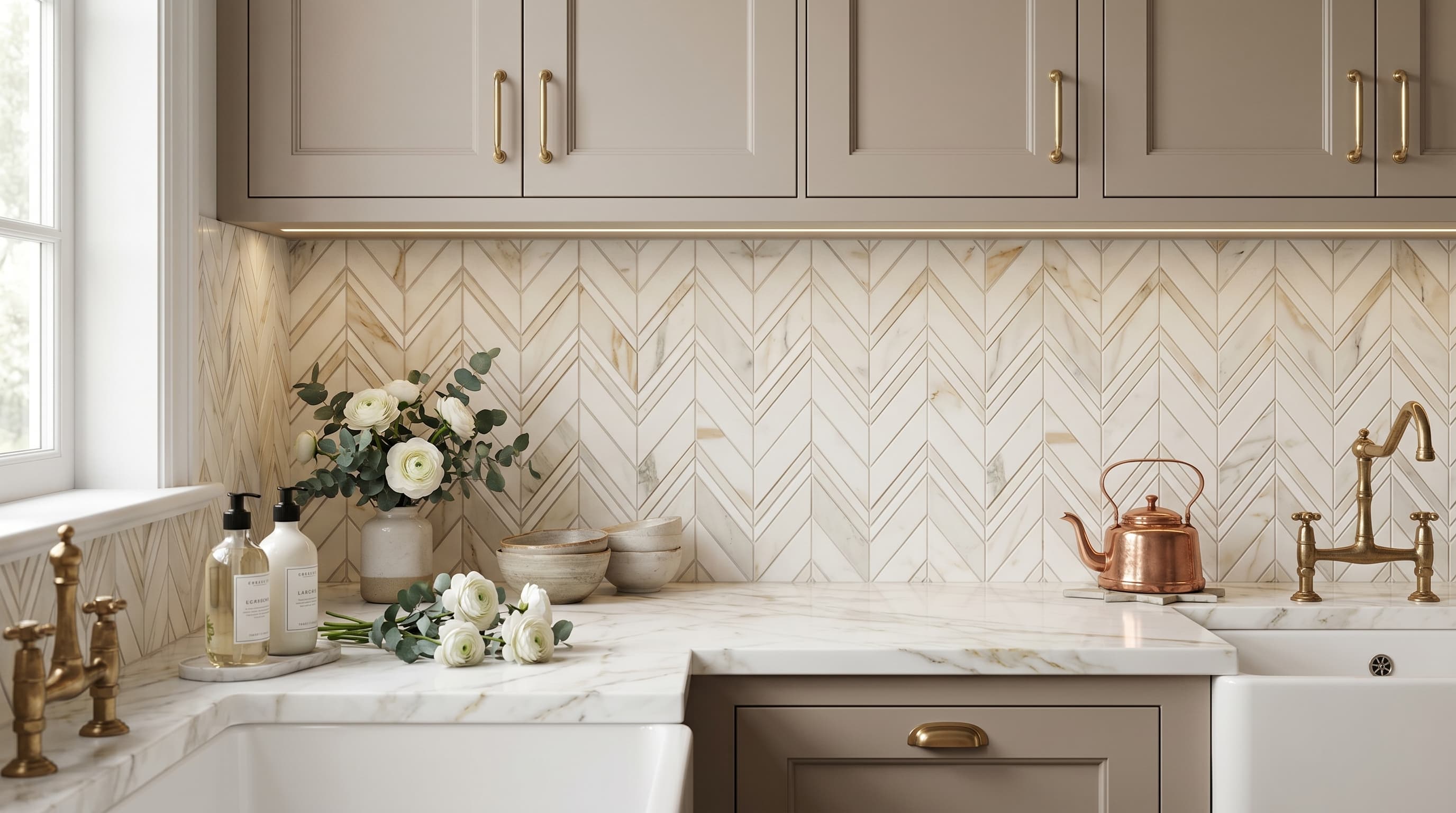 Chevron Ravenna Calacatta project 5