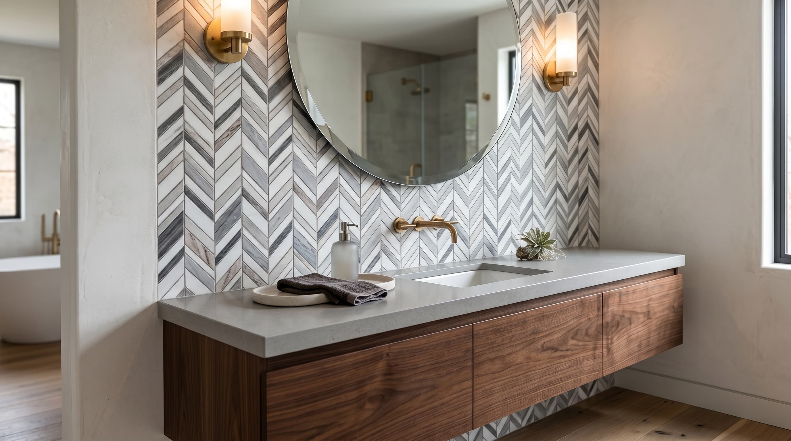 Chevron Shadow Blue project 2