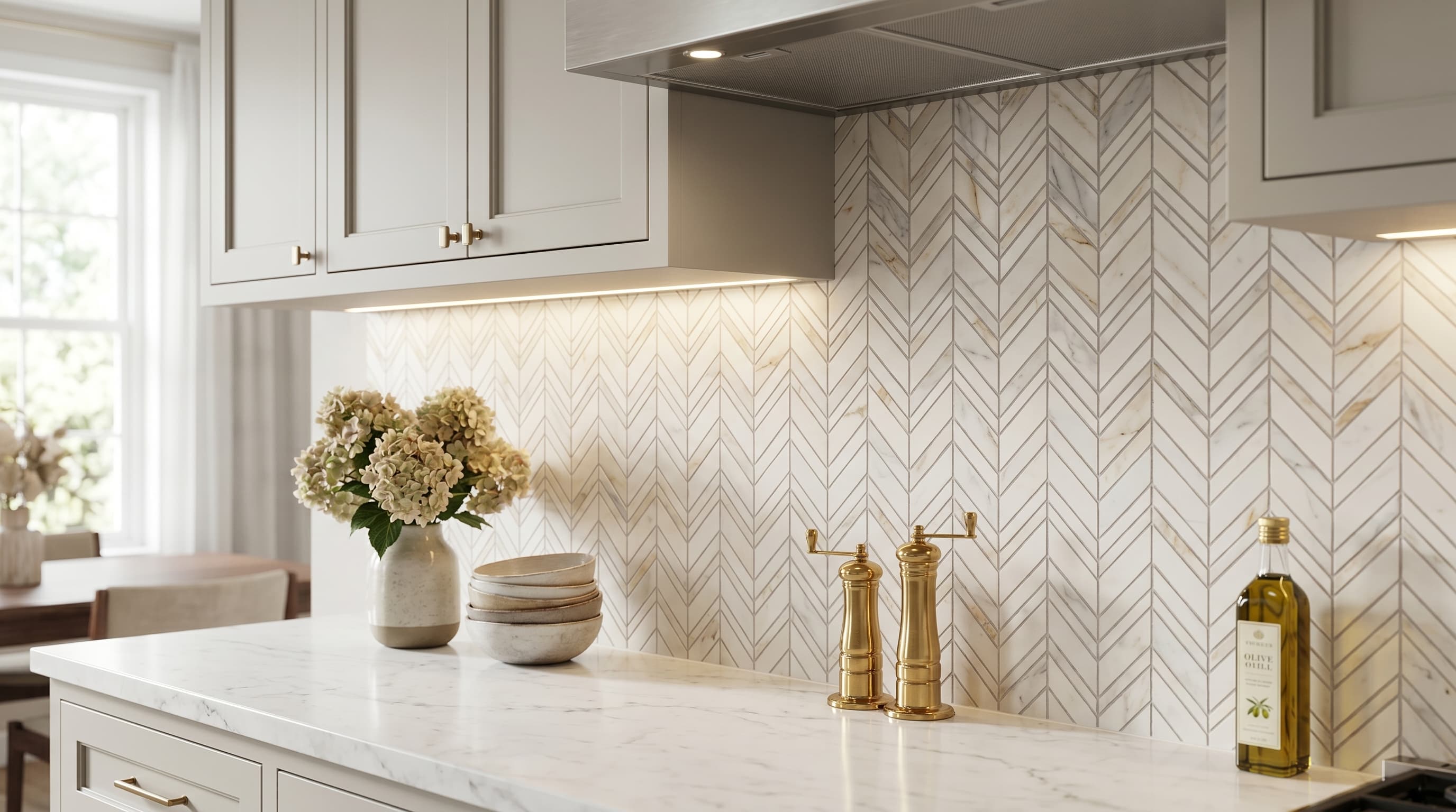 Chevron Shadow Calacatta project 5