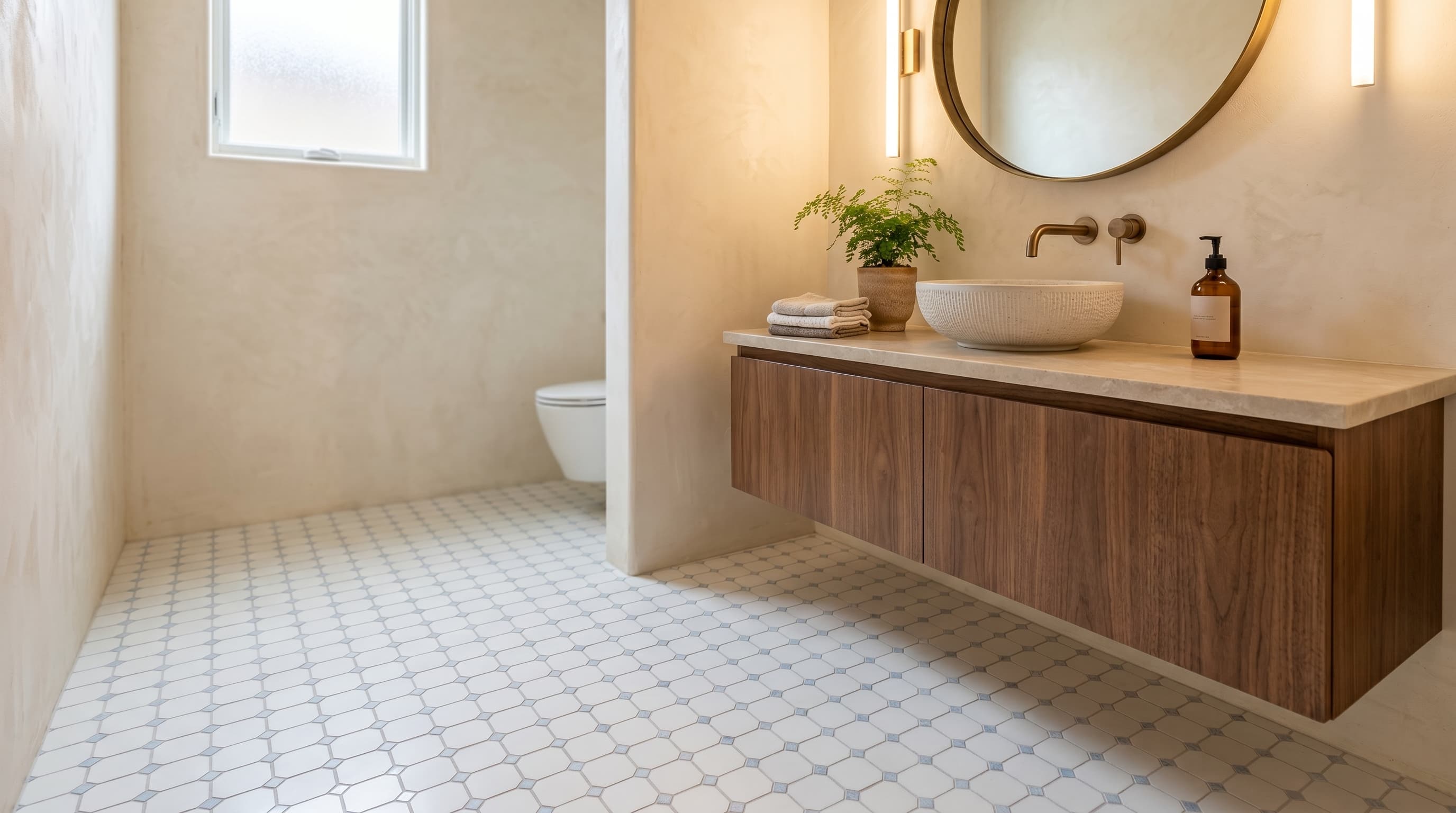 Mosaic Clipped Crystal Ocean 11.75 x 11.75 project 2