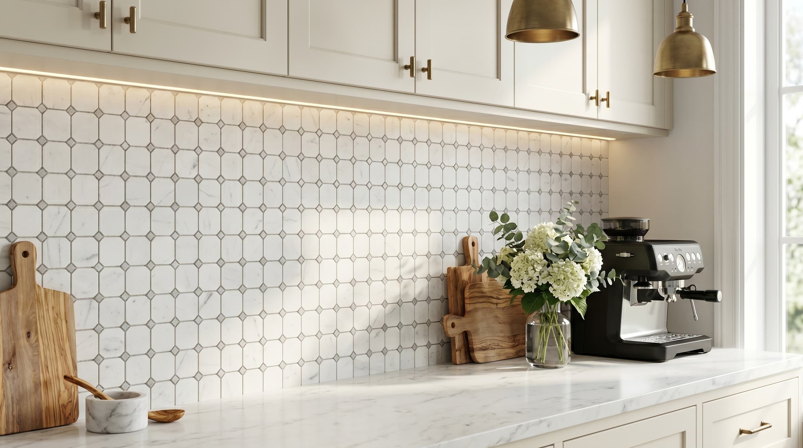 Clipped Square Milky White project 3