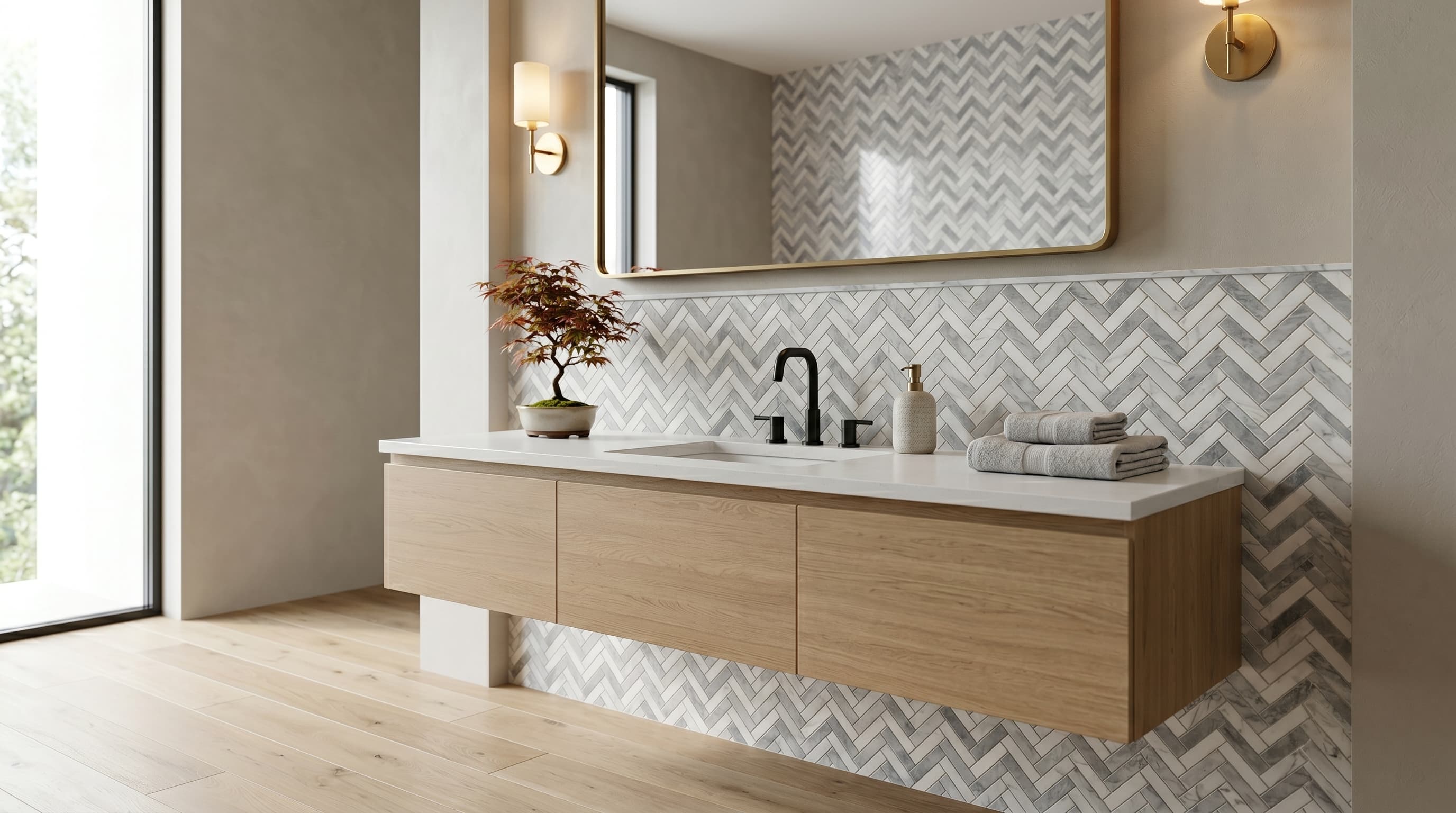 Herringbone City Grey project 2