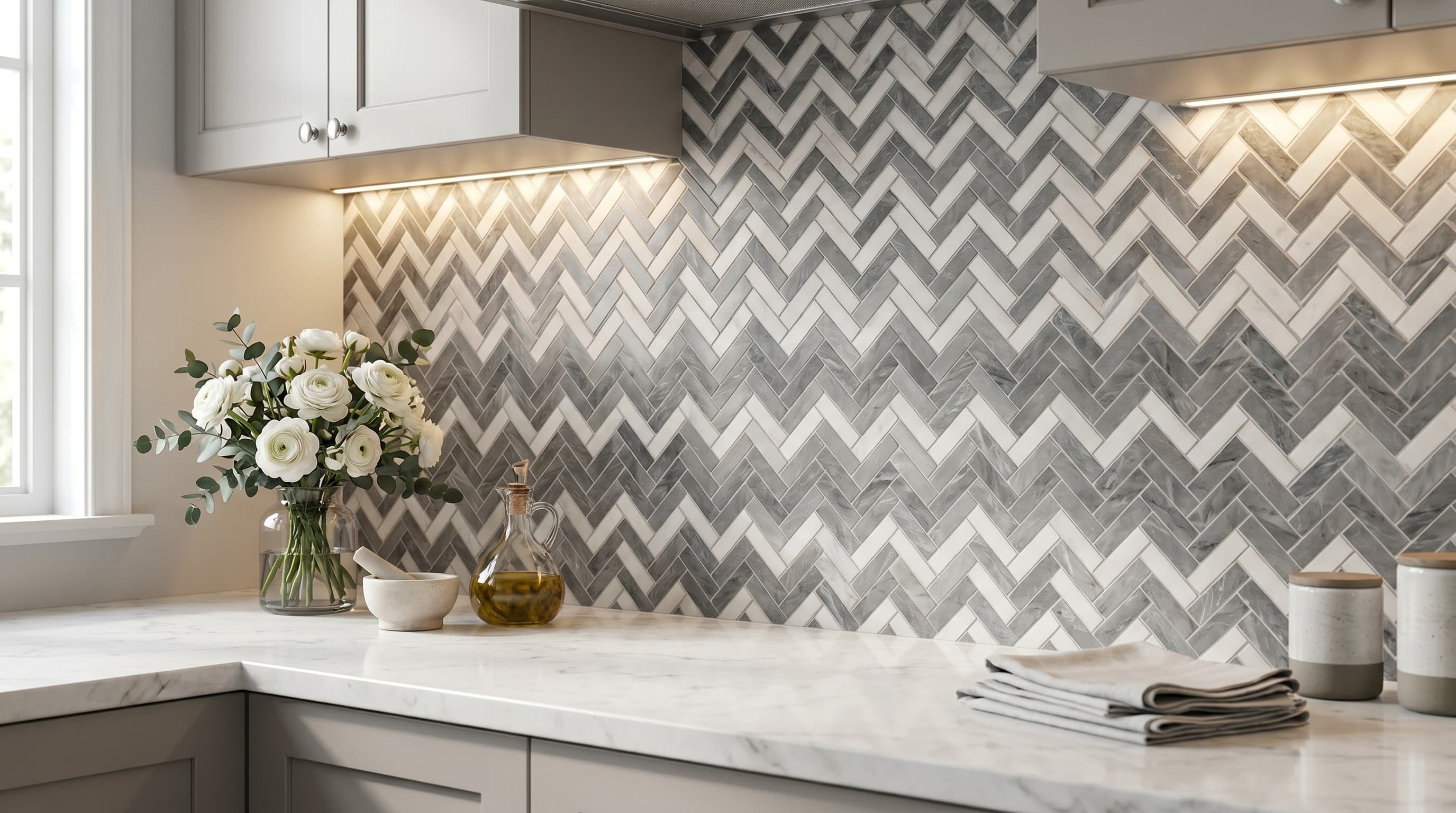 Herringbone City Grey project 5