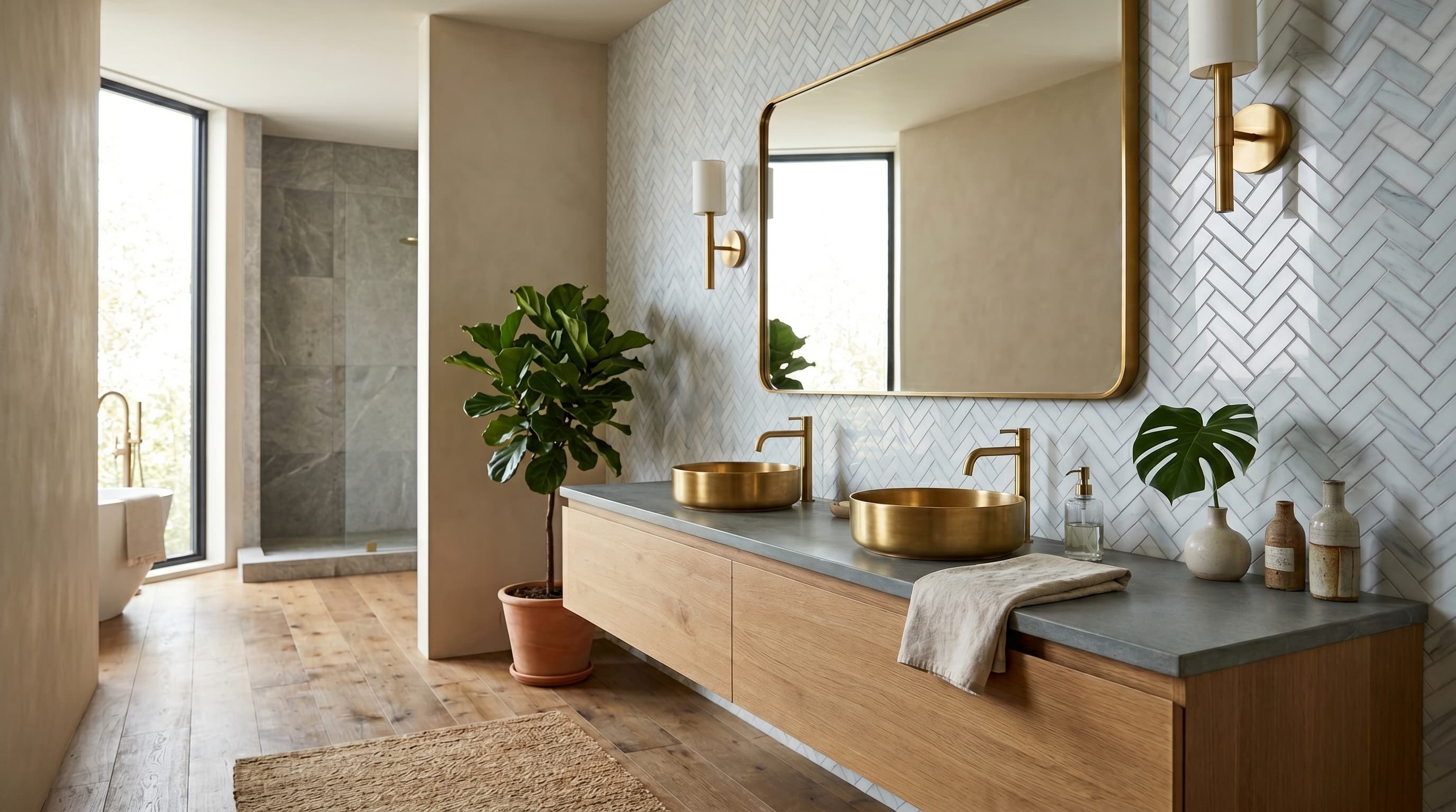 Herringbone Dolomite Polished project 2