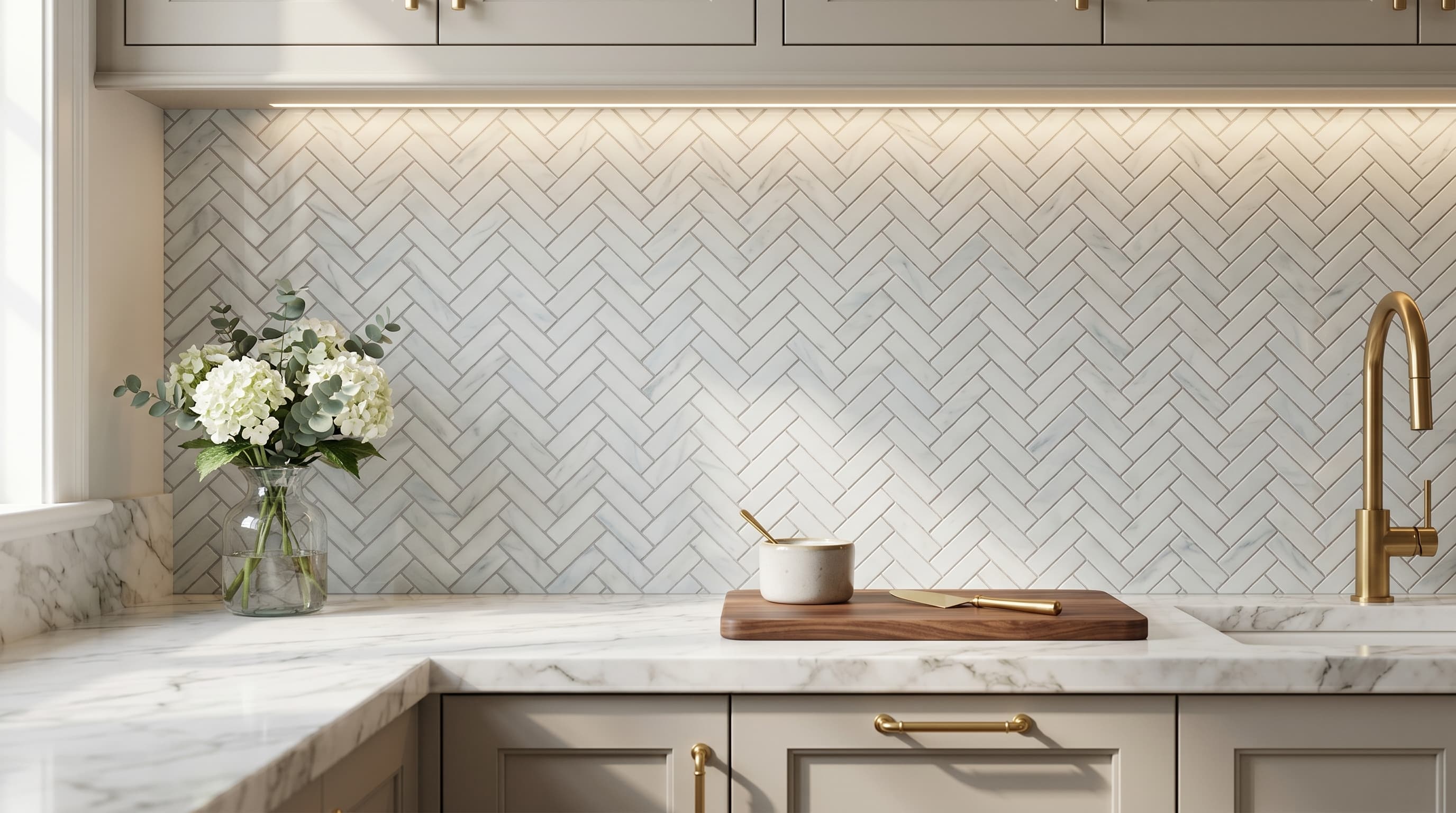 Herringbone Dolomite Polished project 5