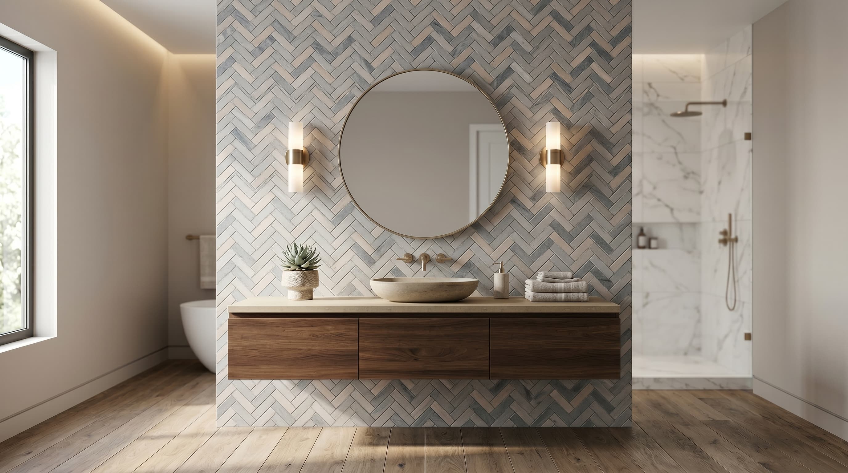 Herringbone Italian Blue project 2