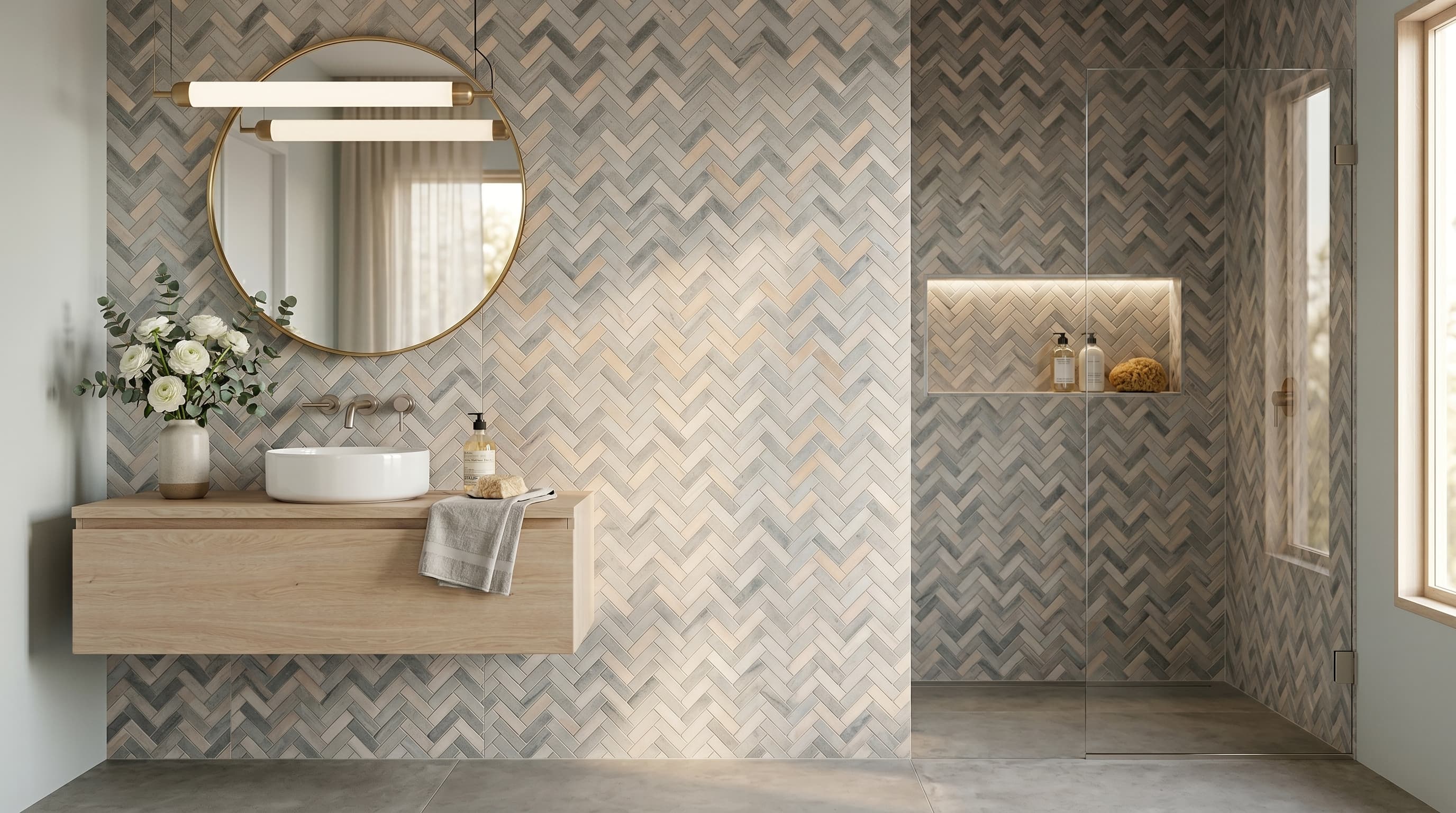 Herringbone Italian Blue project 5