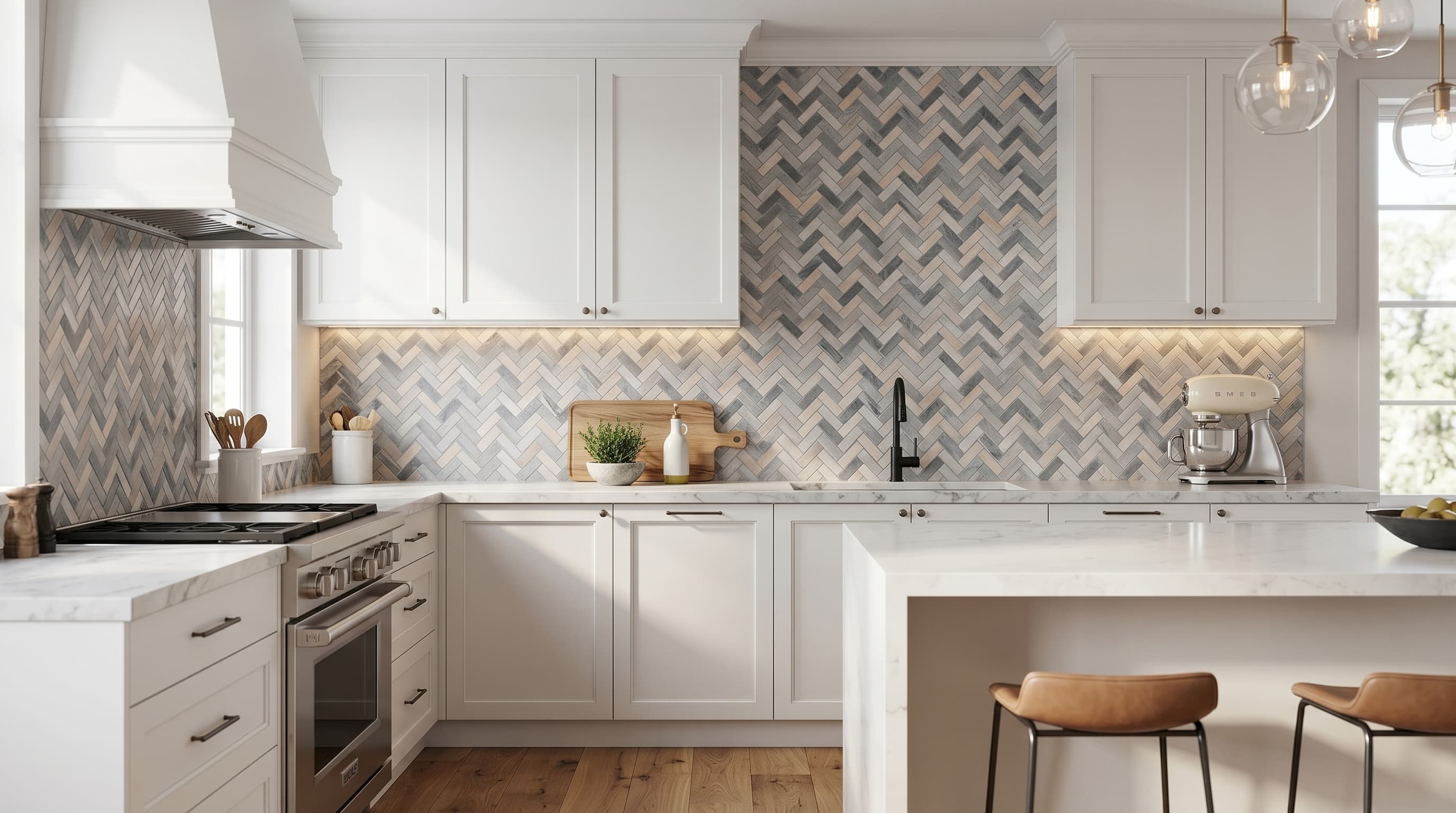 Herringbone Italian Blue project 1
