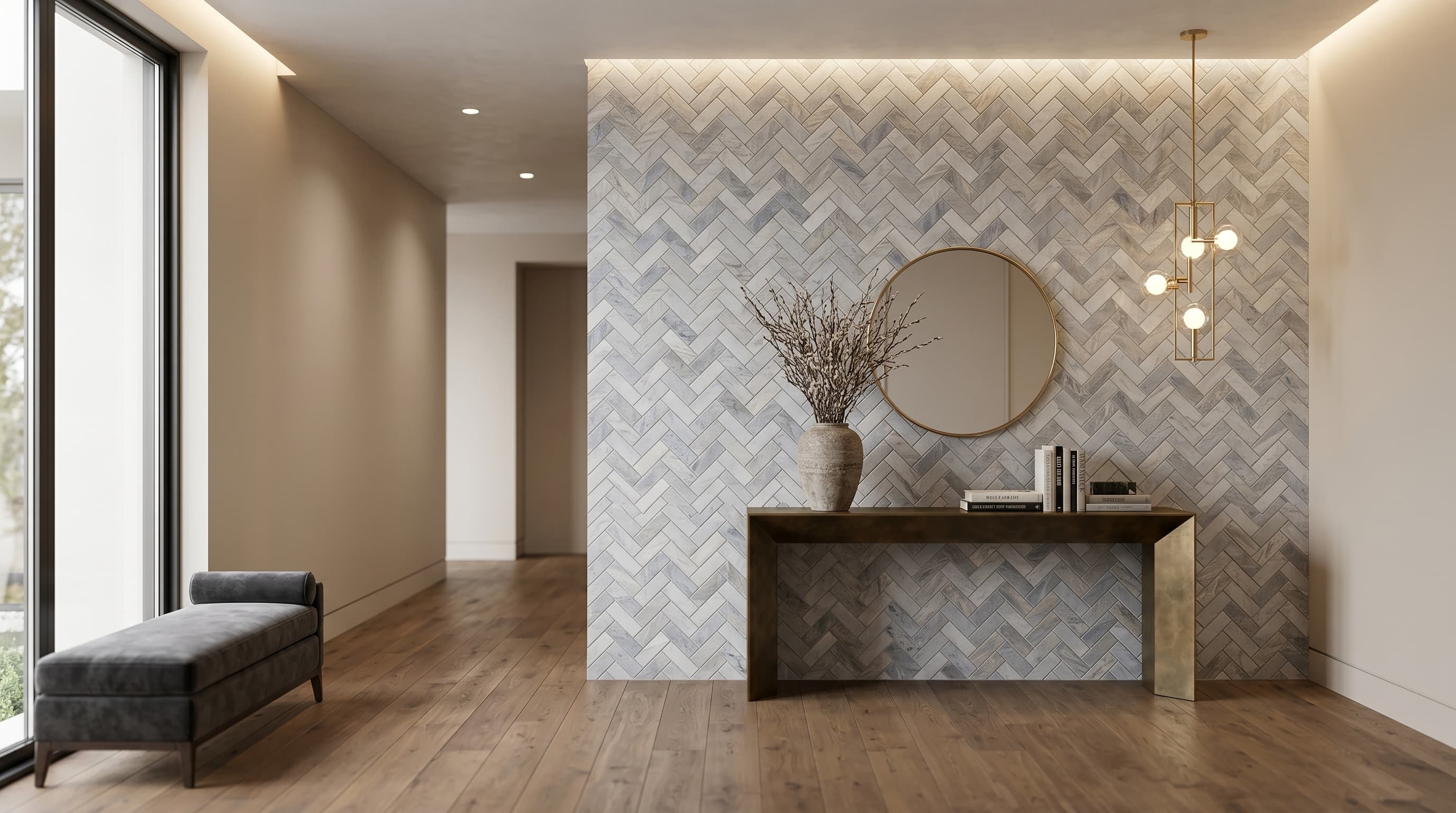 Herringbone Italian Grey project 3