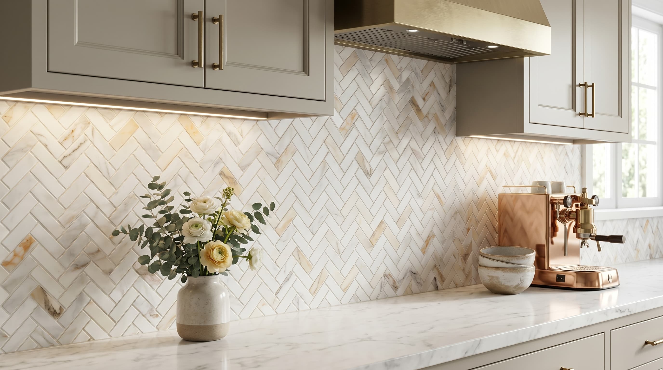 Herringbone Sunrise Honed project 5