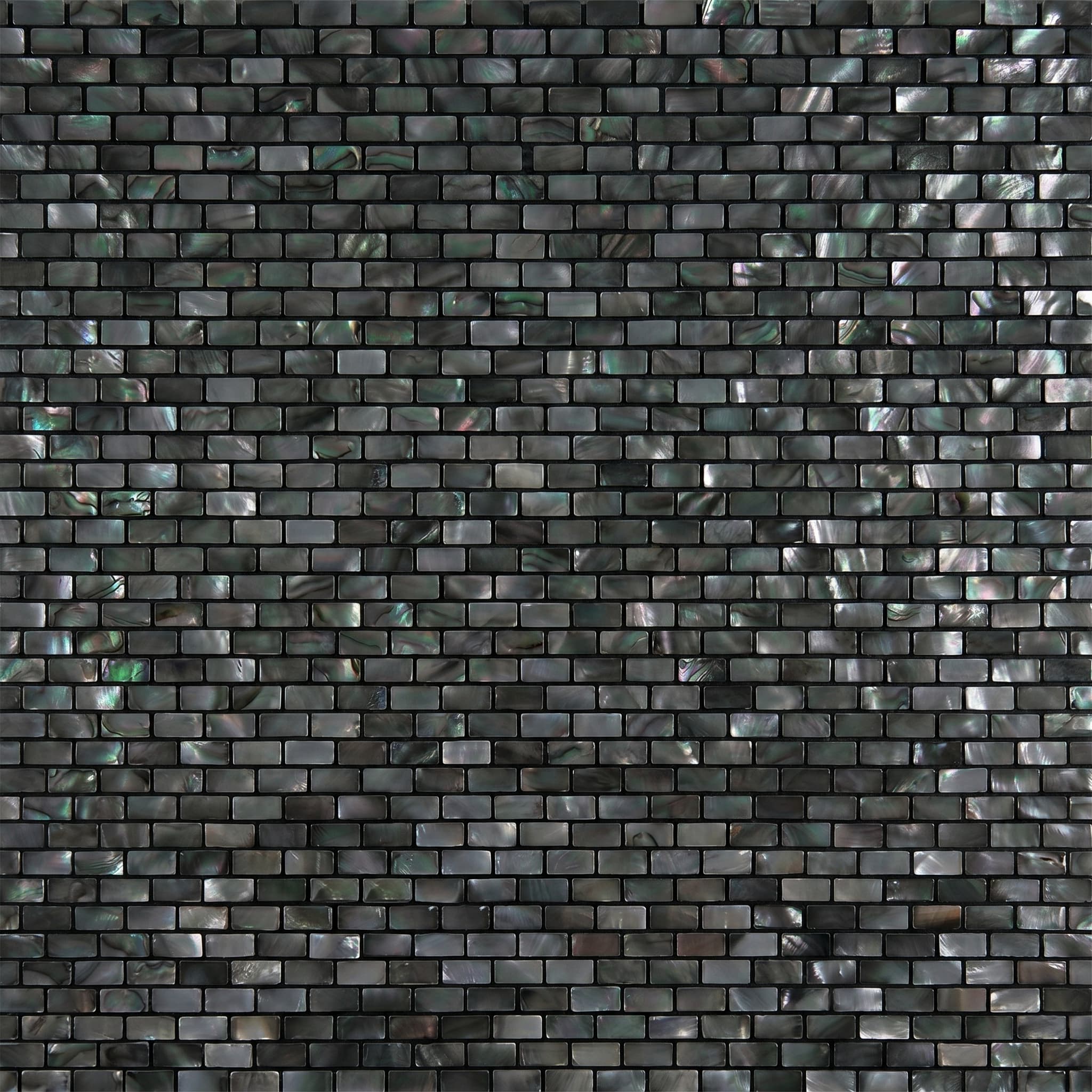 Mosaic Pearl Black Mini Brick 11.25 x 11.25