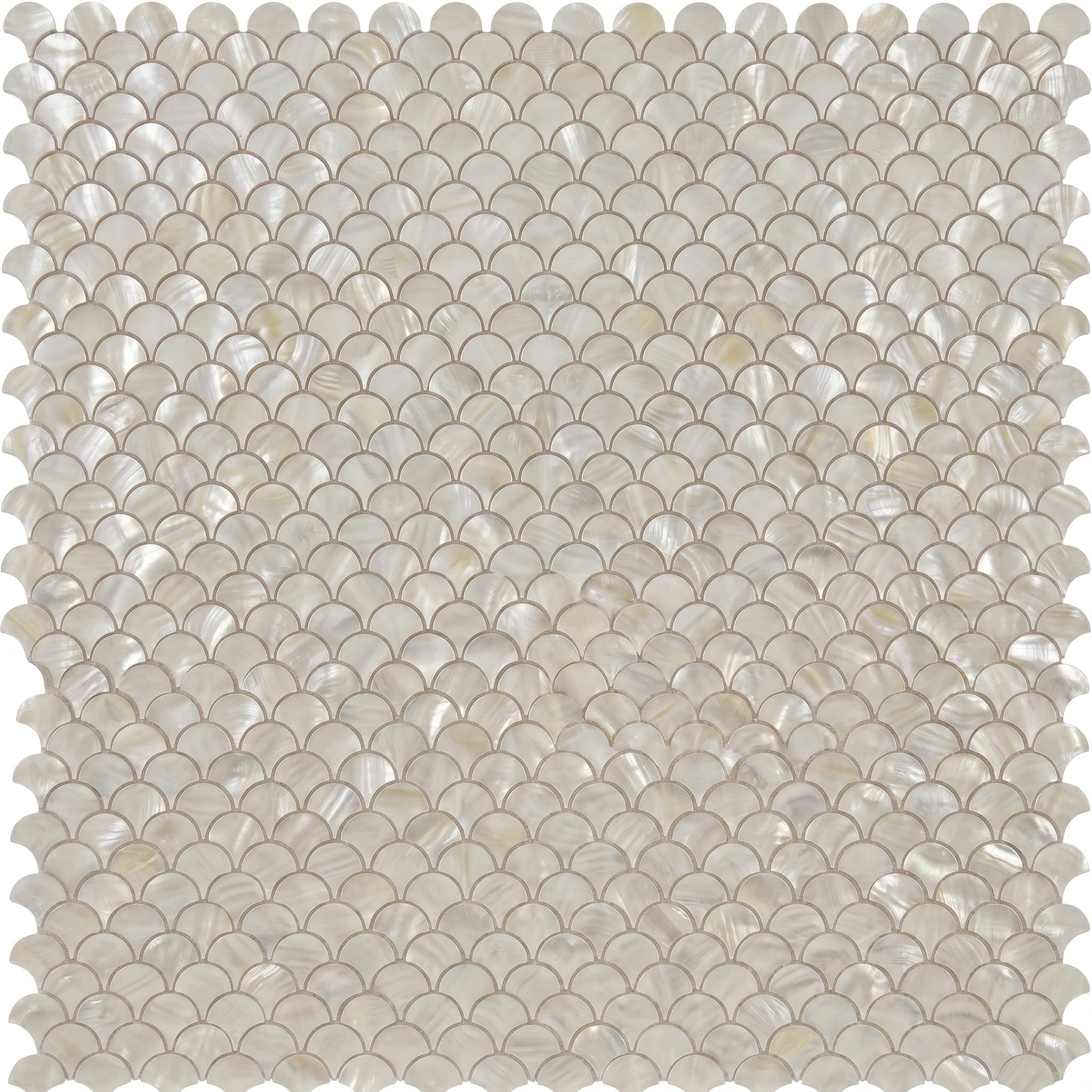 Mosaic Pearl White Scale 11.75 x 11.75