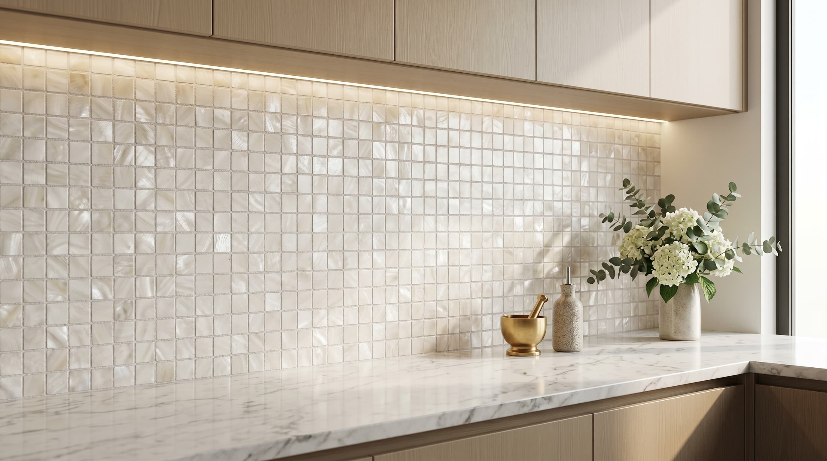 Pearl White Square project 4