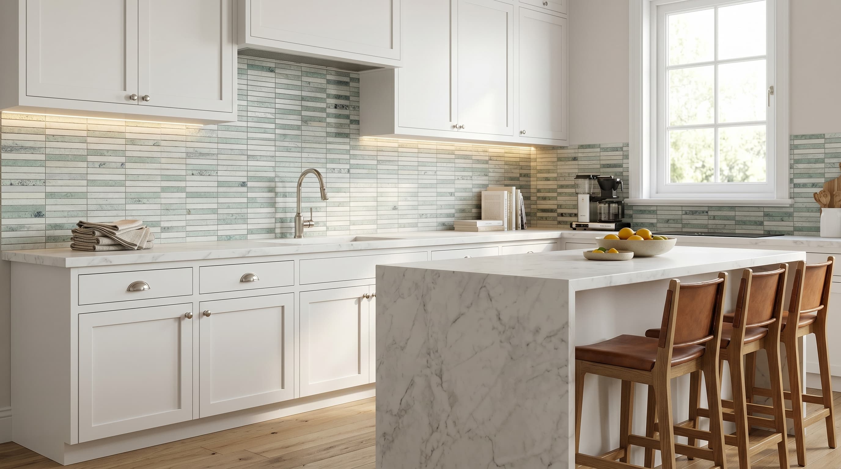 Mosaic Slot Jade 11.75 x 11.75 project 1