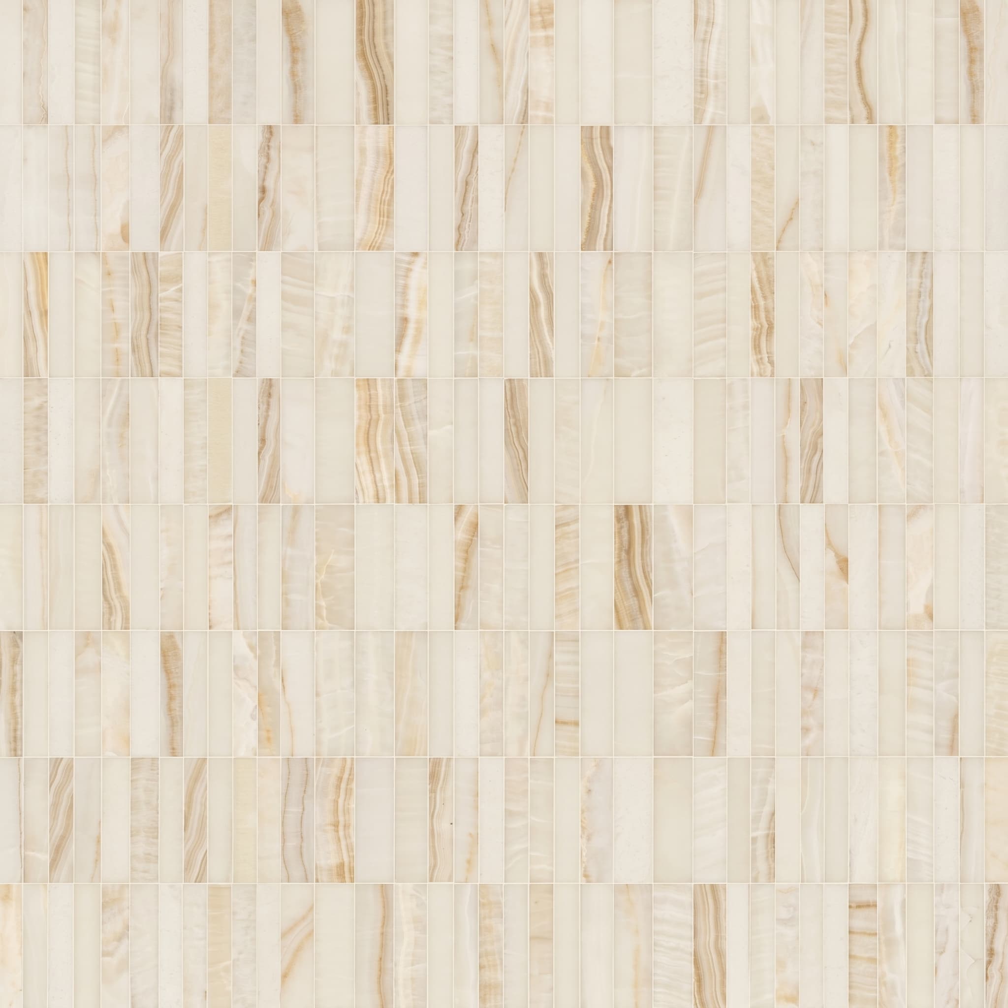 Mosaic Slot Onyx Ivory 11.75 x 11.75