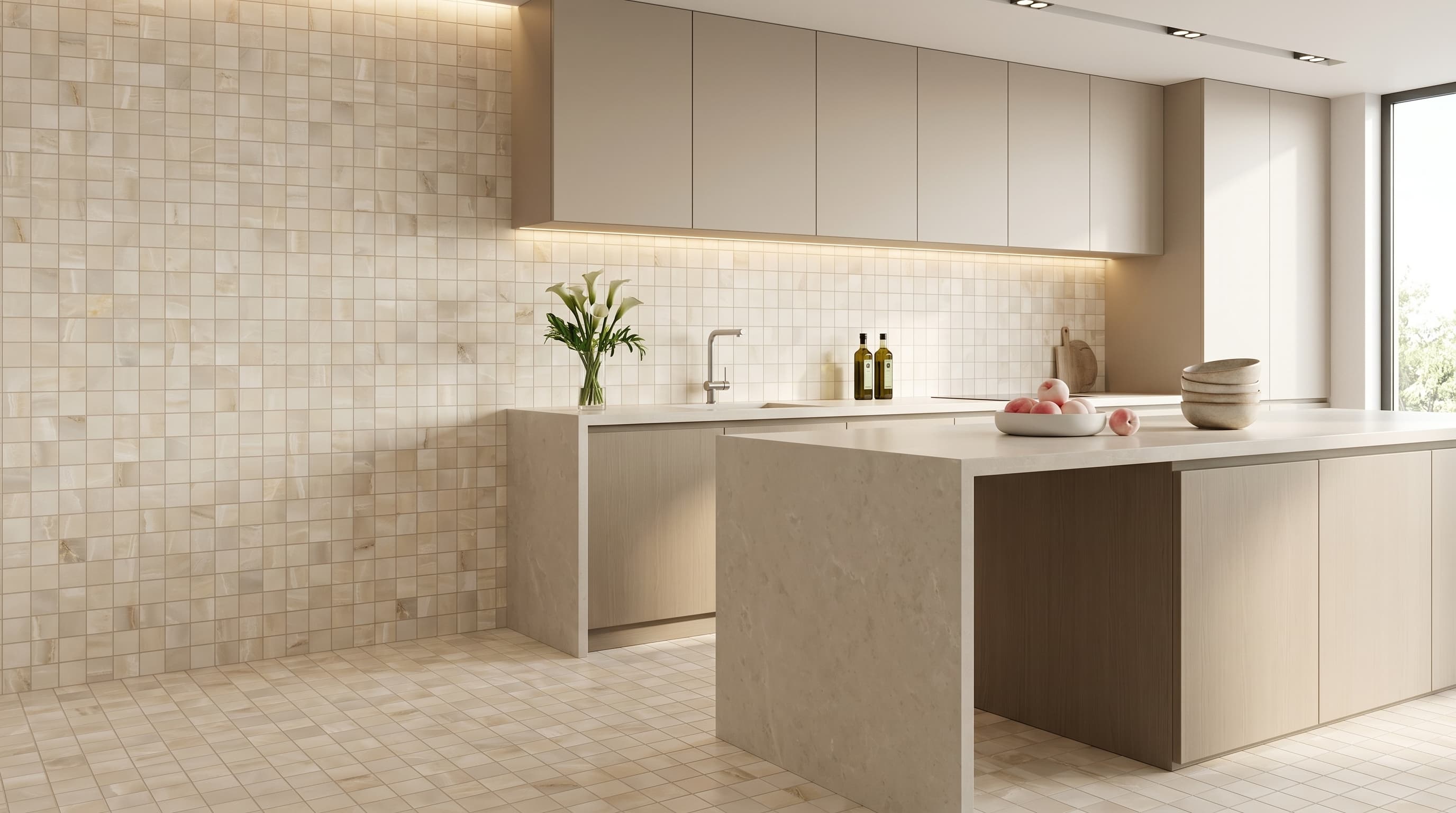 Akoya Ivory Matte Mosaic 2x2 project 5