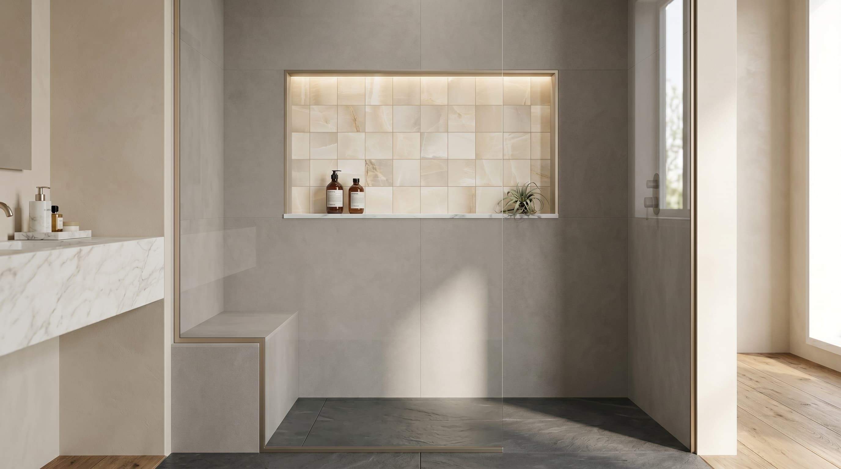 Akoya Ivory Matte Mosaic 2x2 project 3
