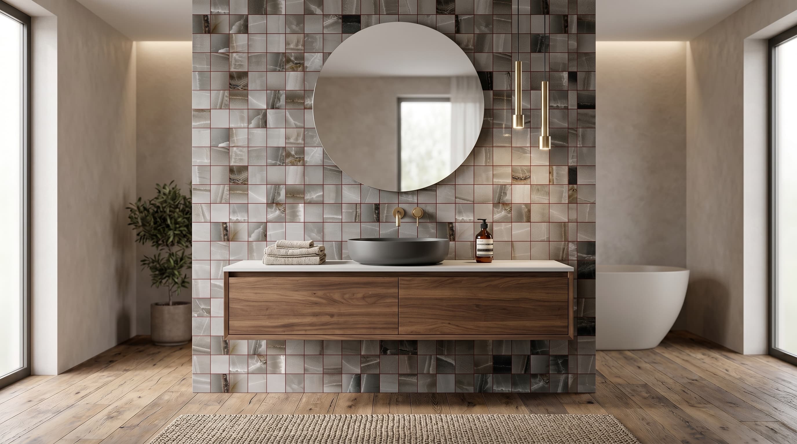 Akoya Ocean Matte Mosaic project 2