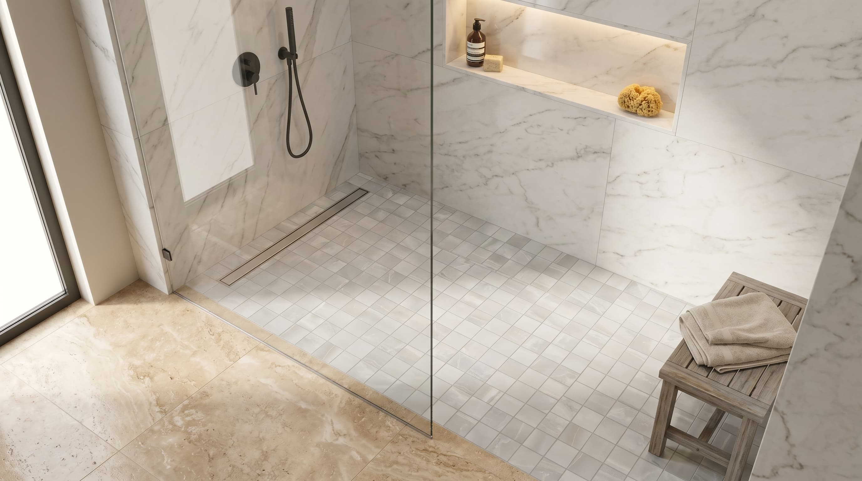 Akoya Silver Matte Mosaic 2x2 project 1