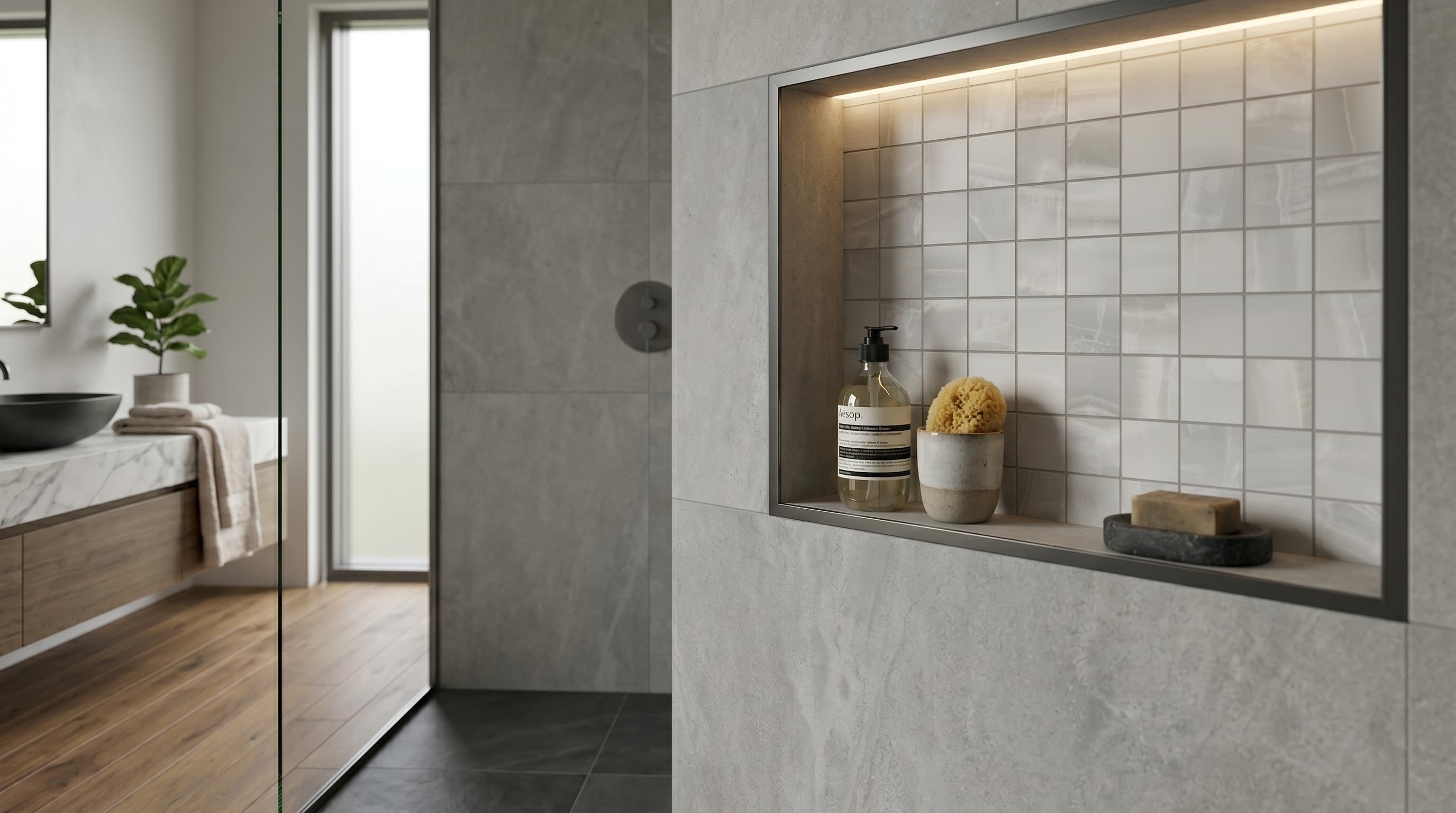 Akoya Silver Matte Mosaic 2x2 project 3
