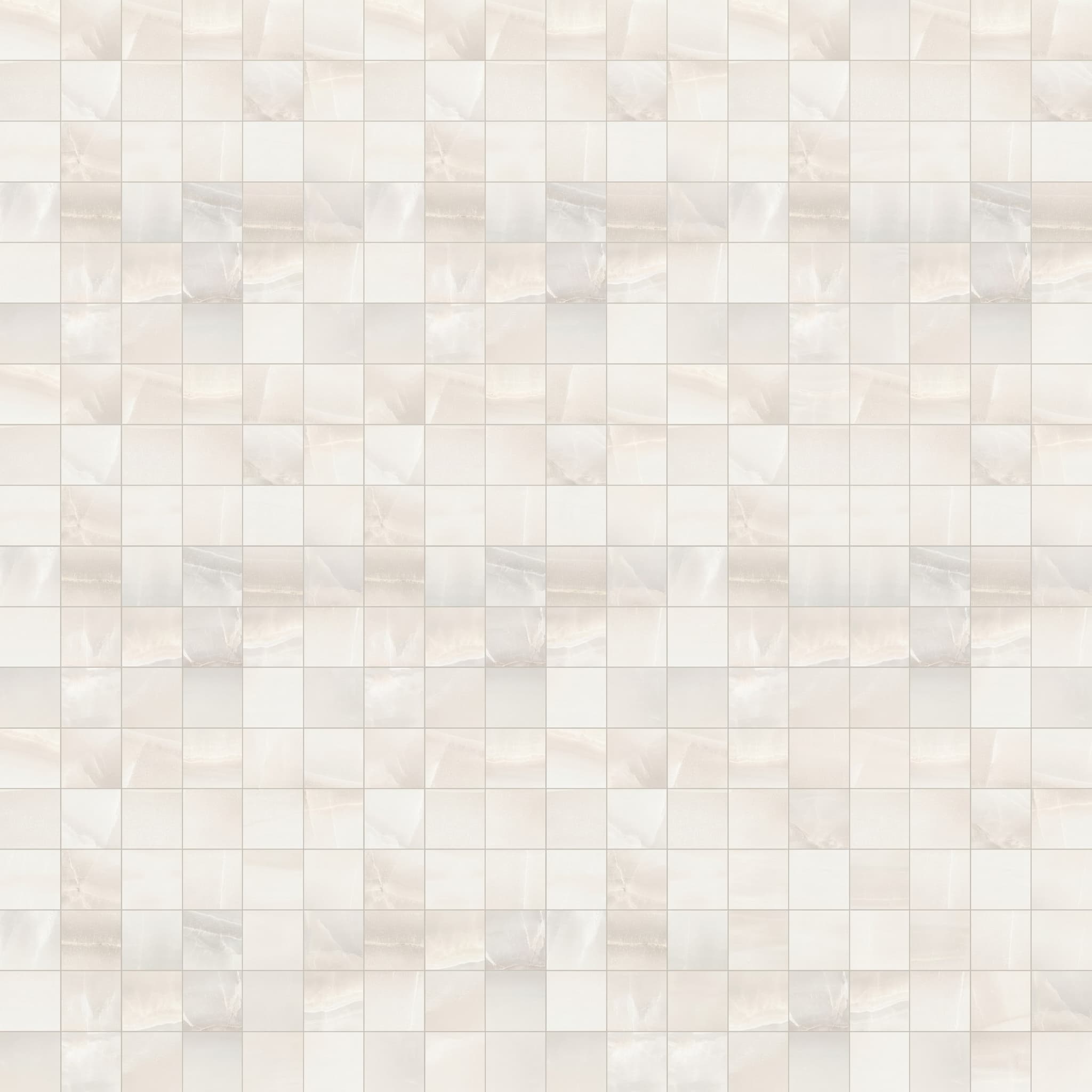 Porcelain Mosaic Akoya White Matte Mosaic 2 x 2 12 x 12