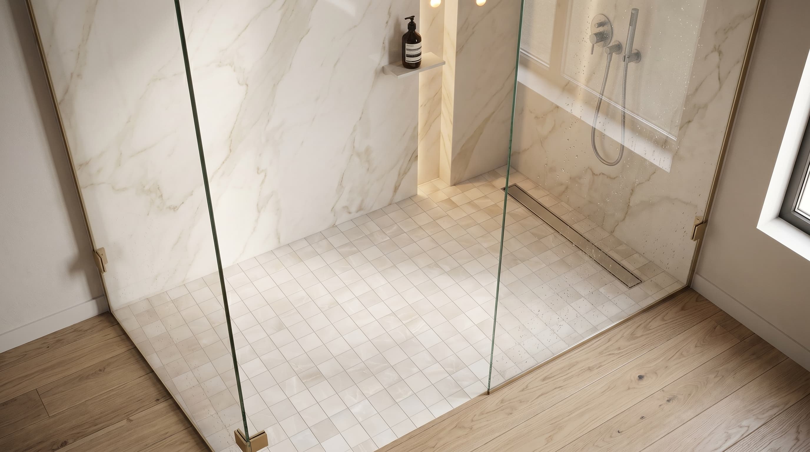 Akoya White Matte Mosaic 2x2 project 1