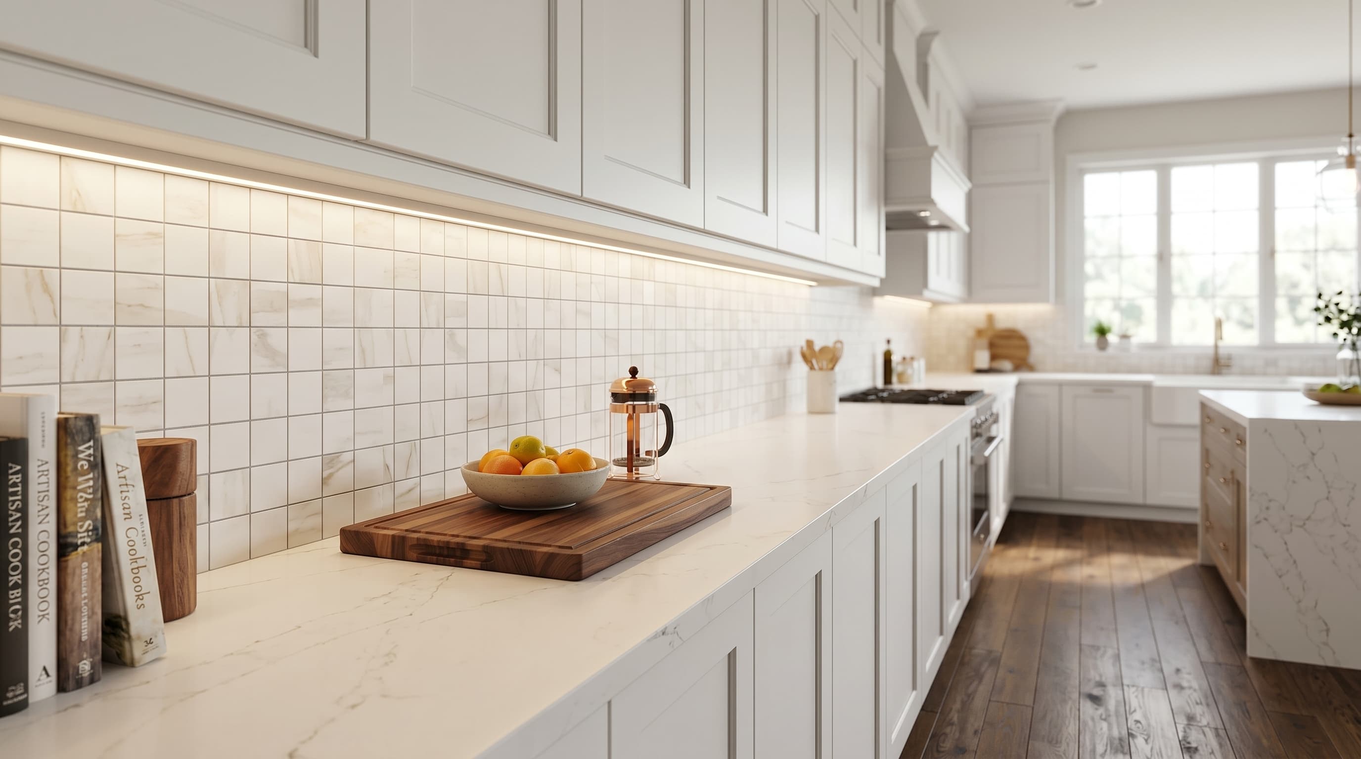 Classici Calacatta Gold Matte Mosaic project 4