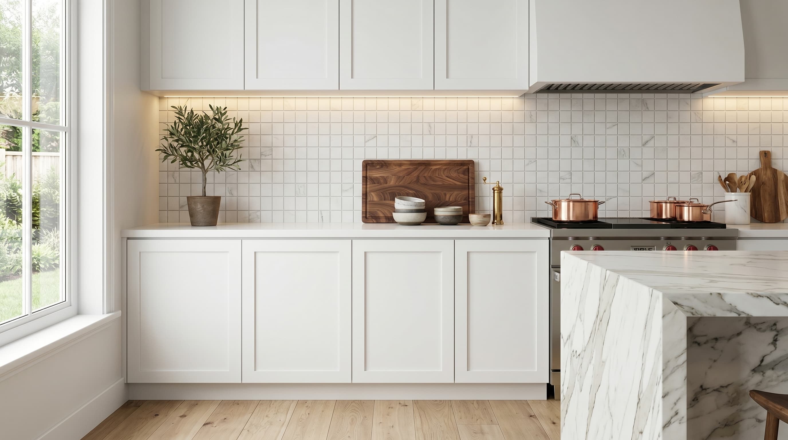 Classici Statuario Soft Mosaic project 1