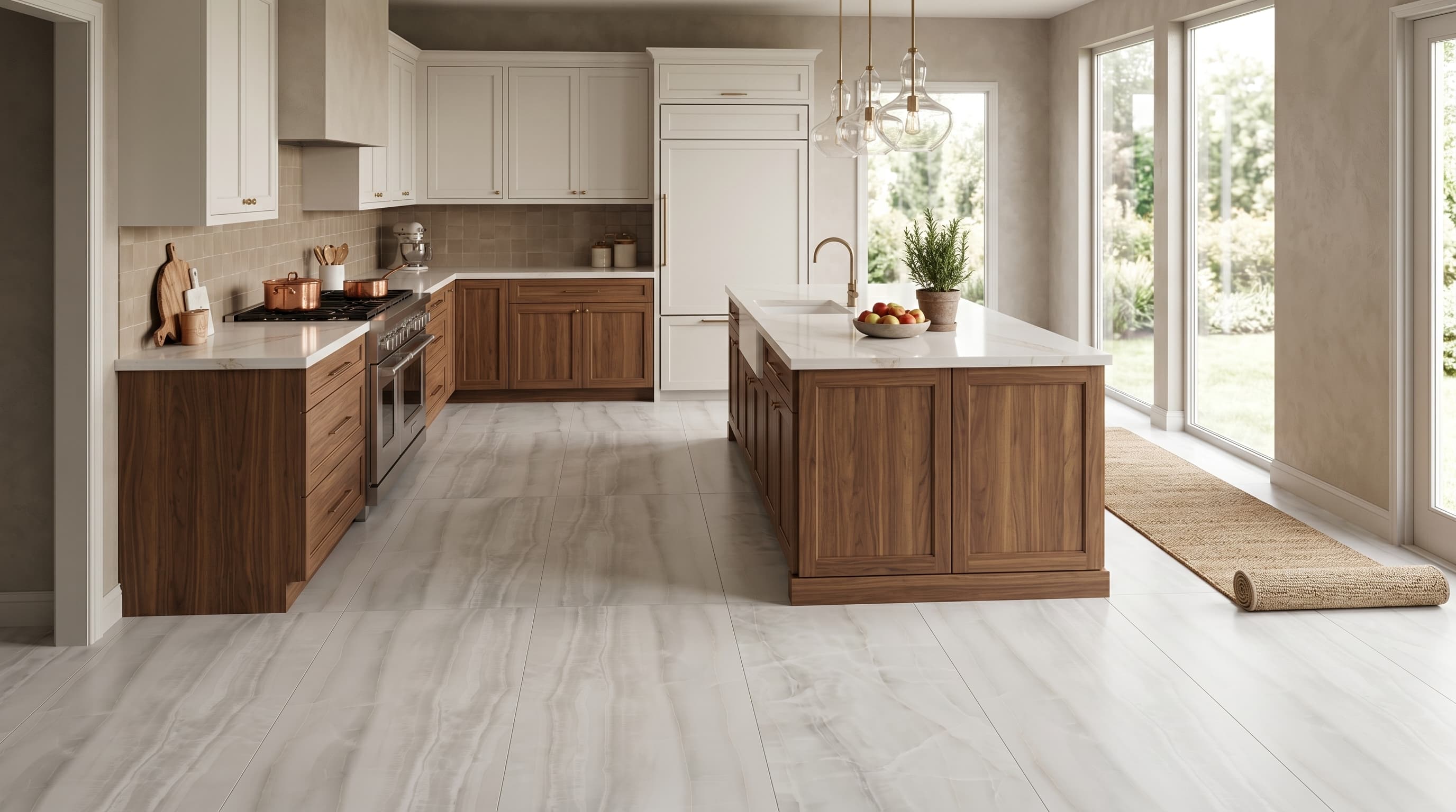 Porcelain Tile Akoya Silver Matte 24 x 48 project 1