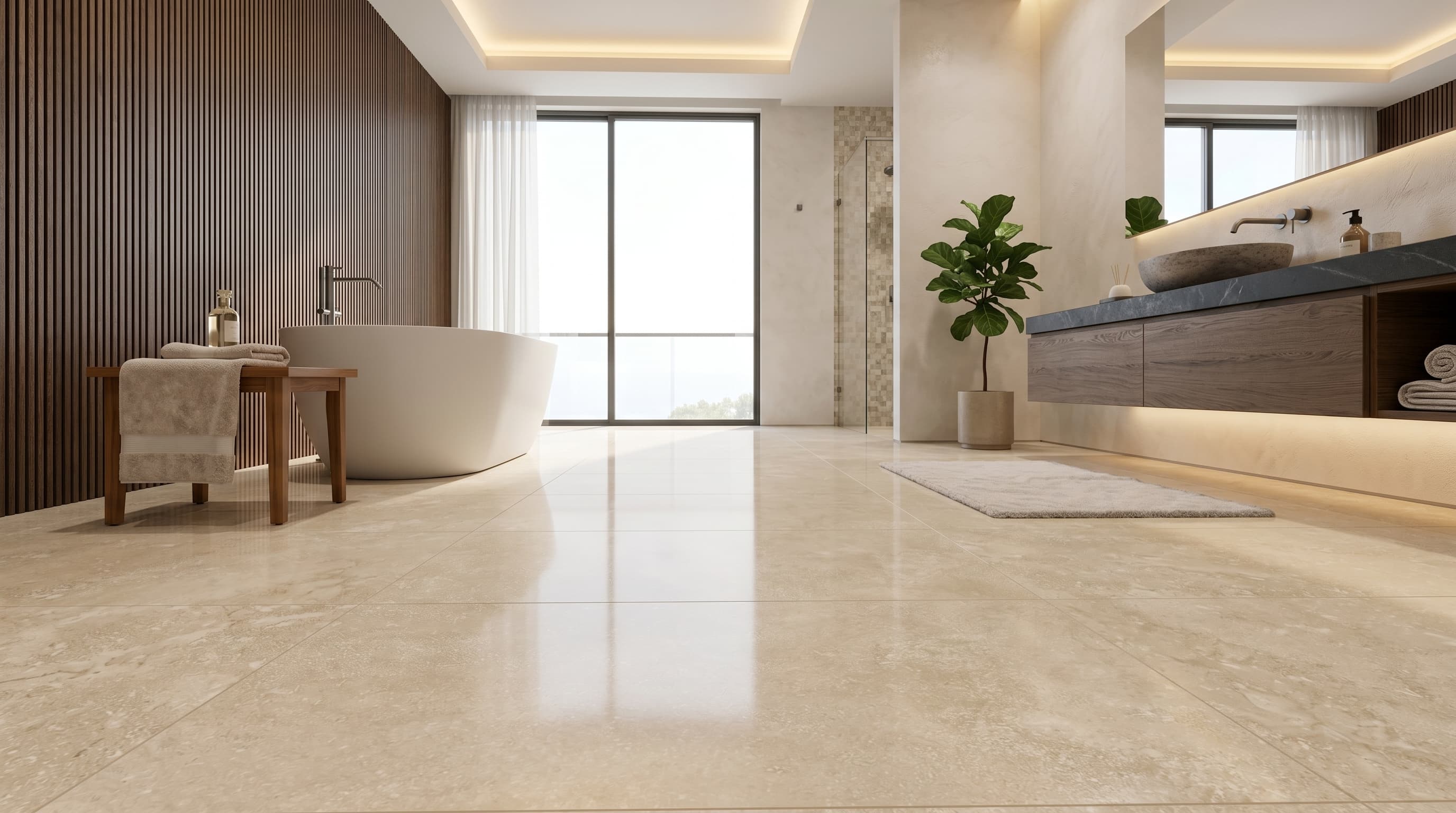 Appia Cross Cut Beige Polished project 2