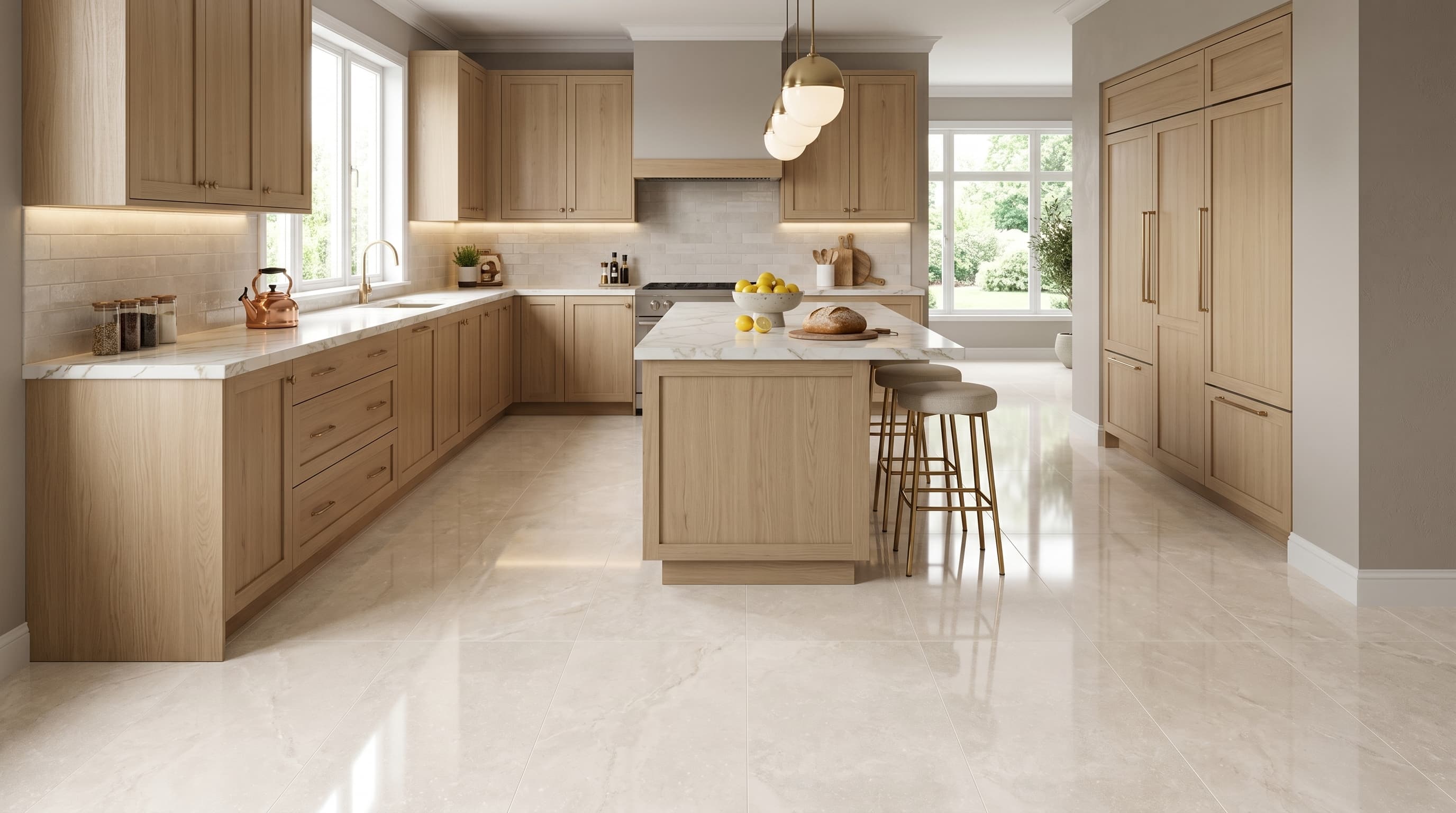 Appia Cross Cut White Polished project 1