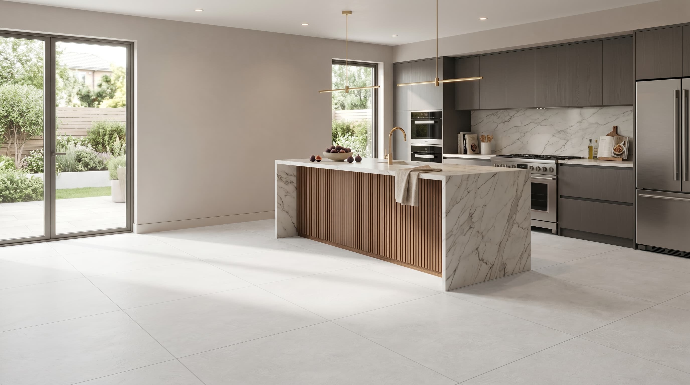 Porcelain Tile Infinity Perla Matte 48 x 48 project 1