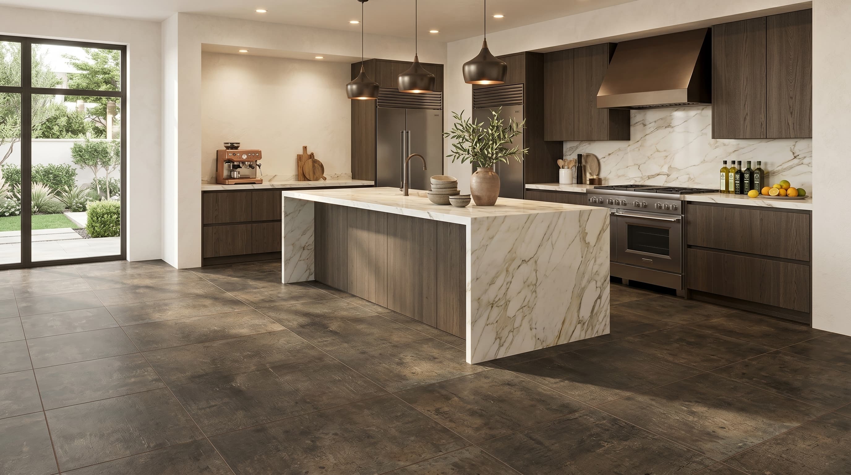 Porcelain Tile Matieres Brun 24 x 48 project 1
