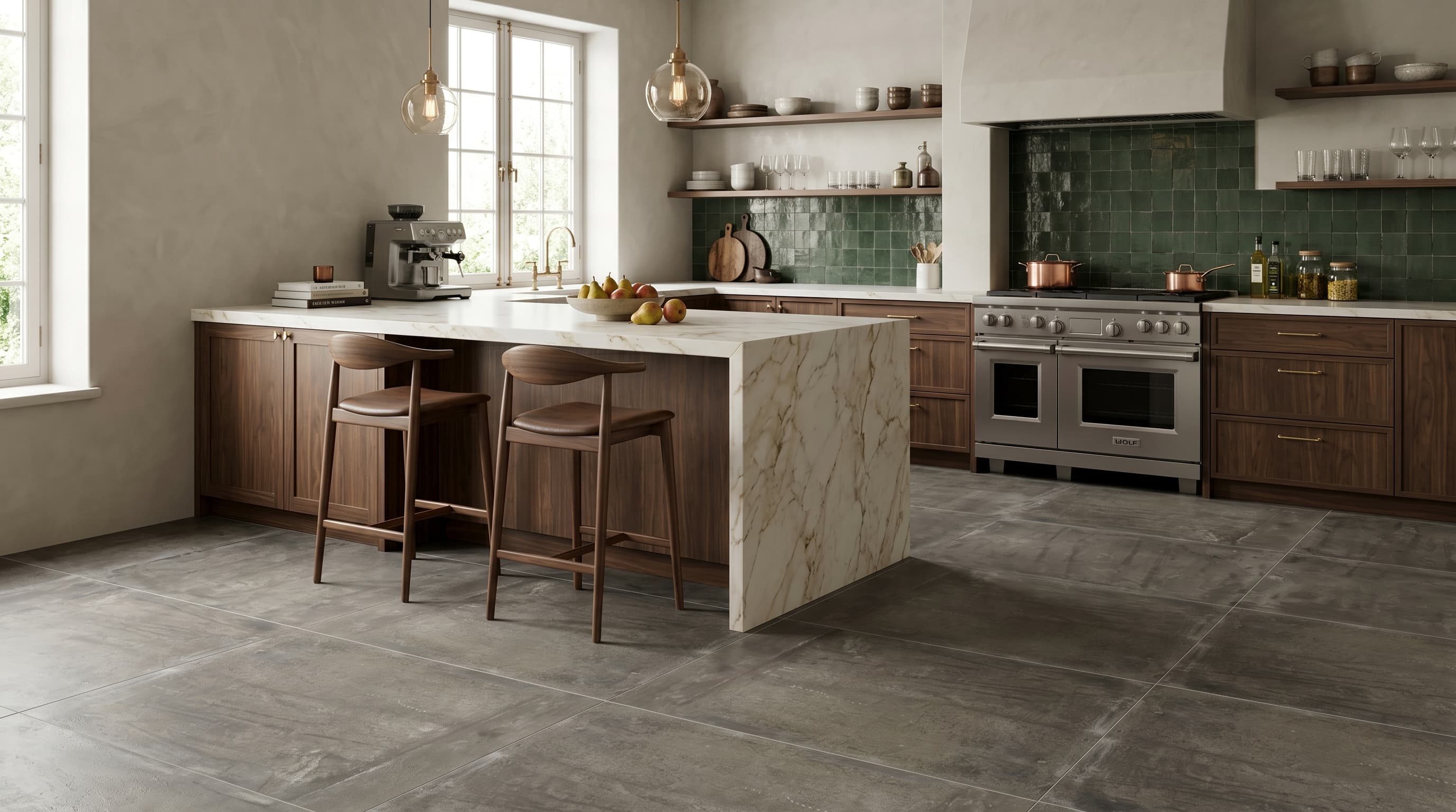 Porcelain Tile Matieres Gris 32 x 32 project 1