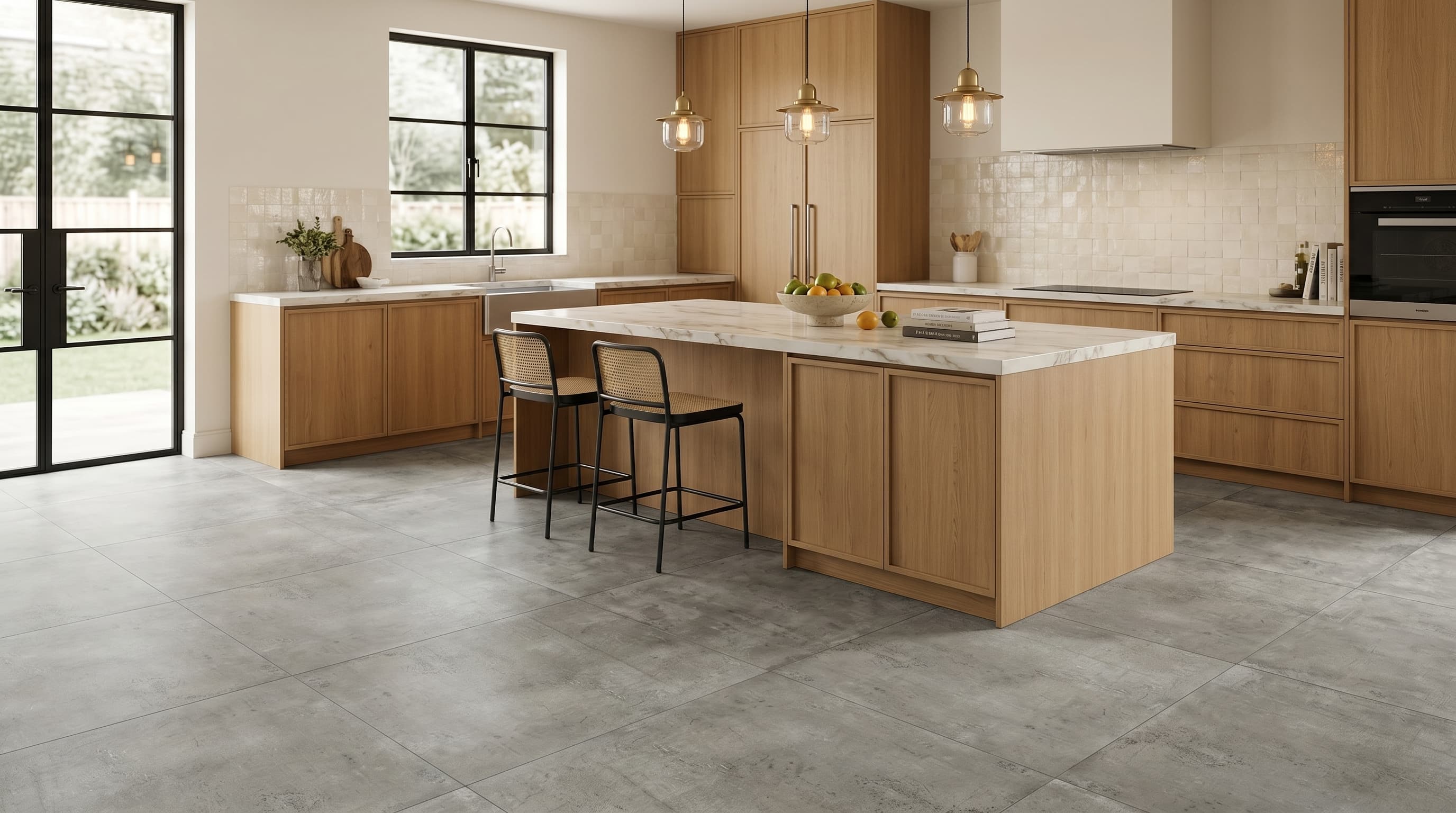 Porcelain Tile Matieres Nuage 32 x 32 project 1