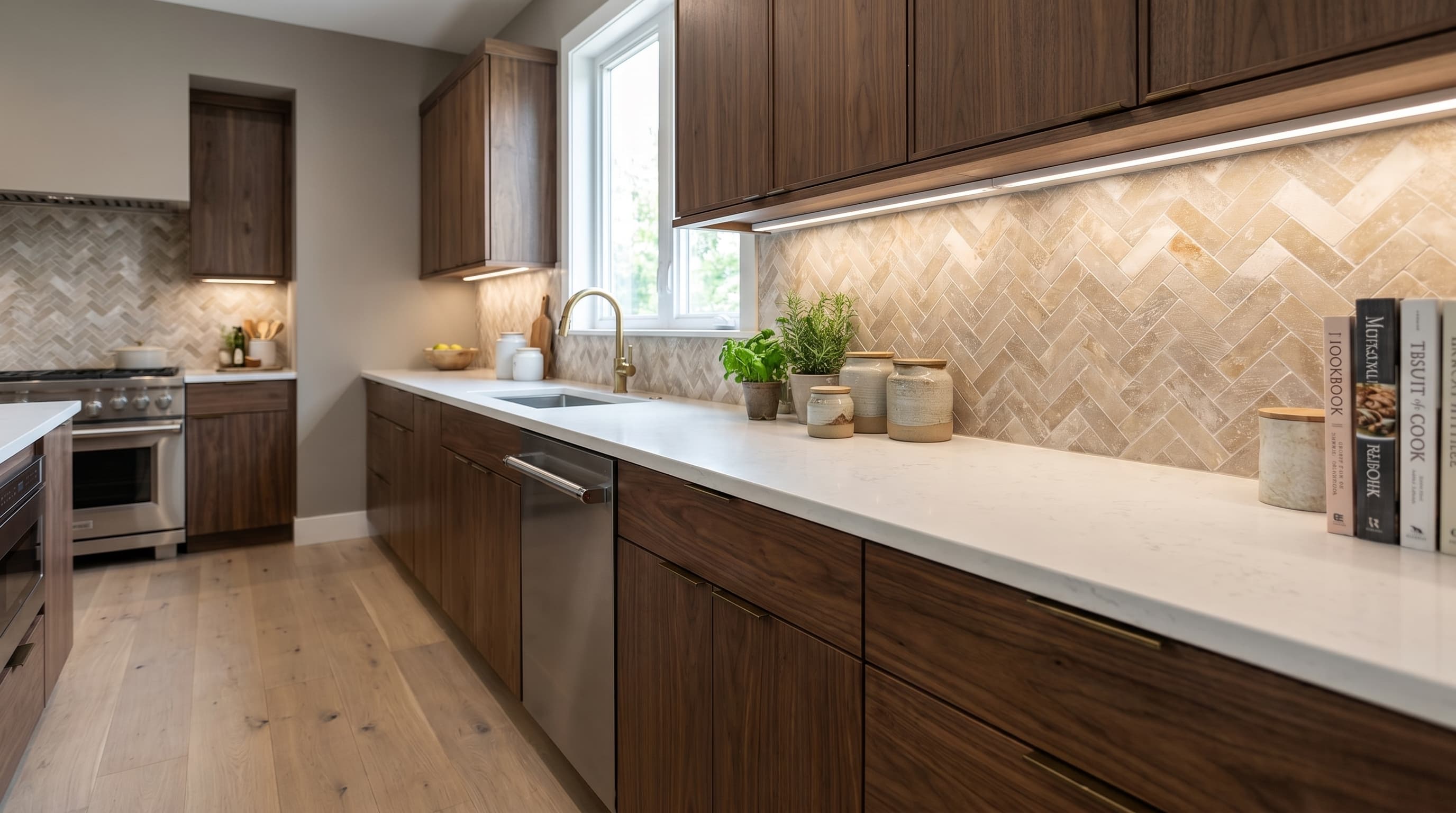 Salt Stone Desert Herringbone Mosaic project 2