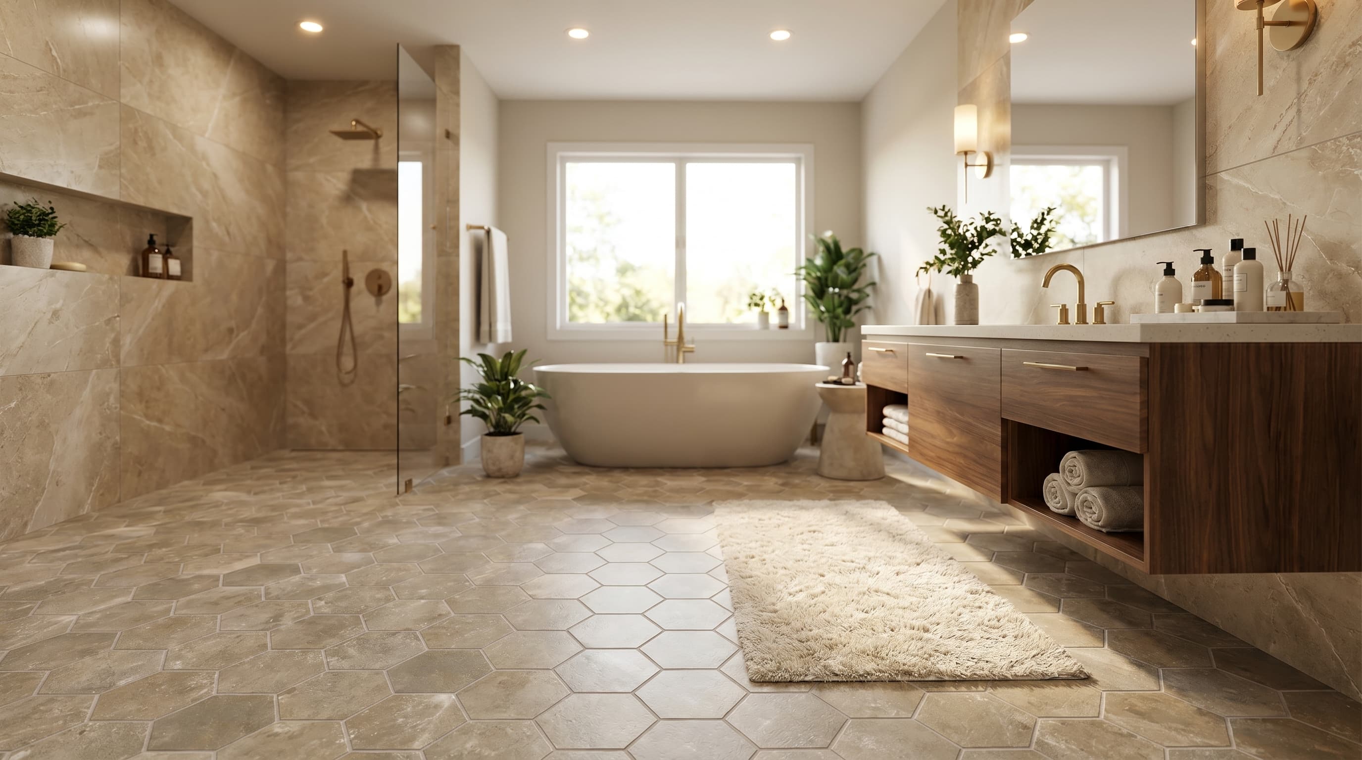 Salt Stone Desert Hexagon Mosaic project 1