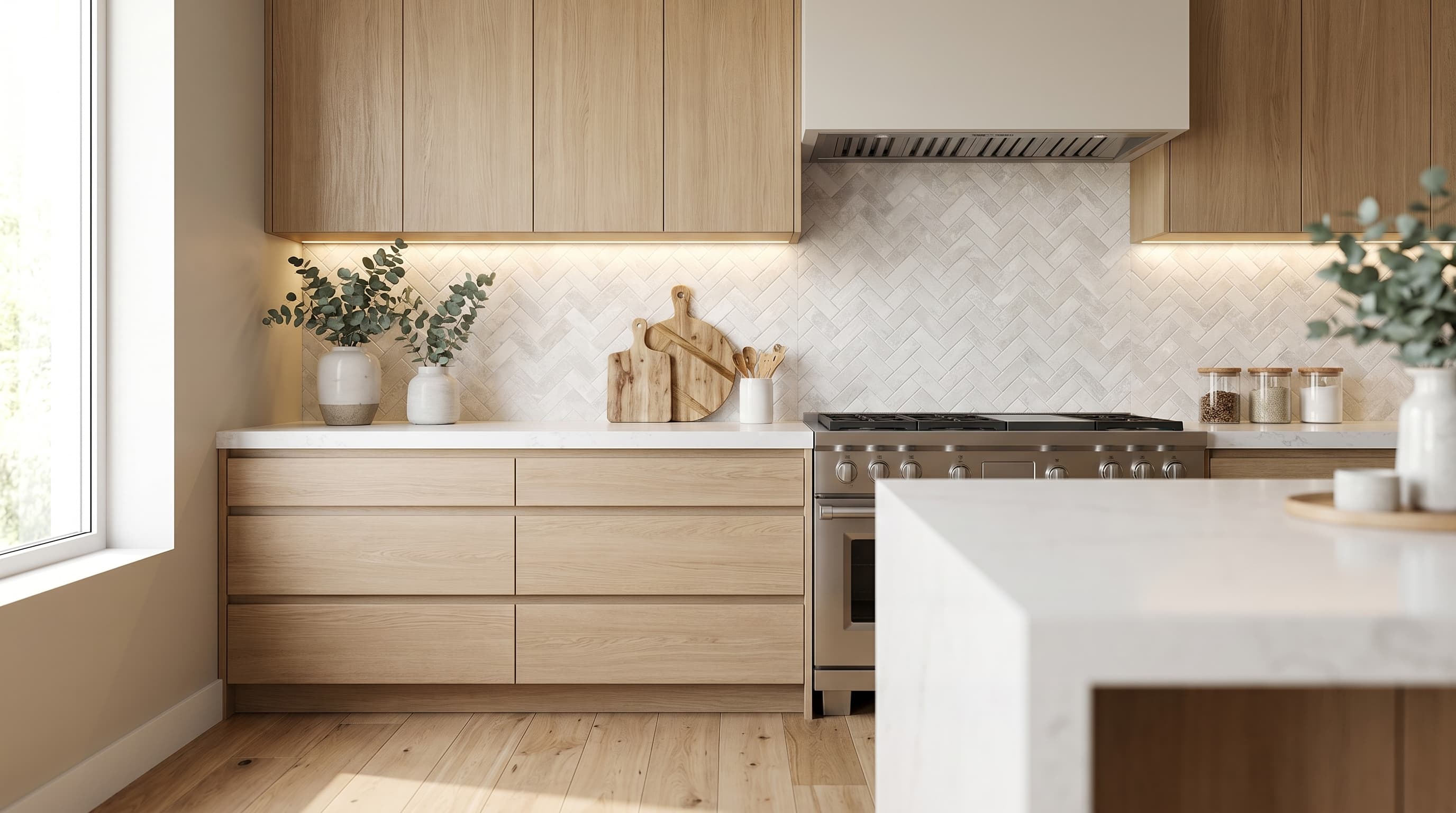 Salt Stone Ice Herringbone Mosaic project 2