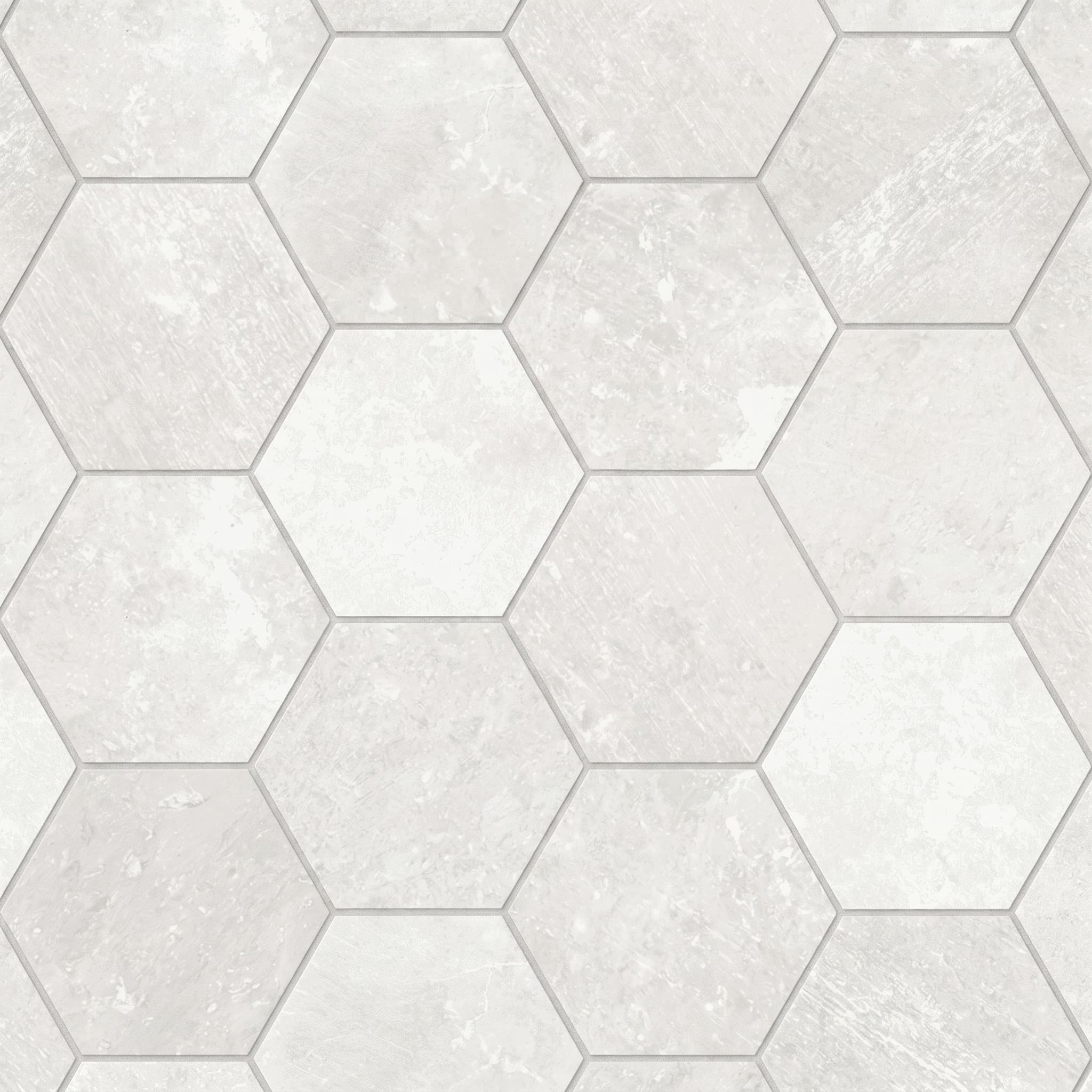 Salt Stone Ice Hexagon Mosaic