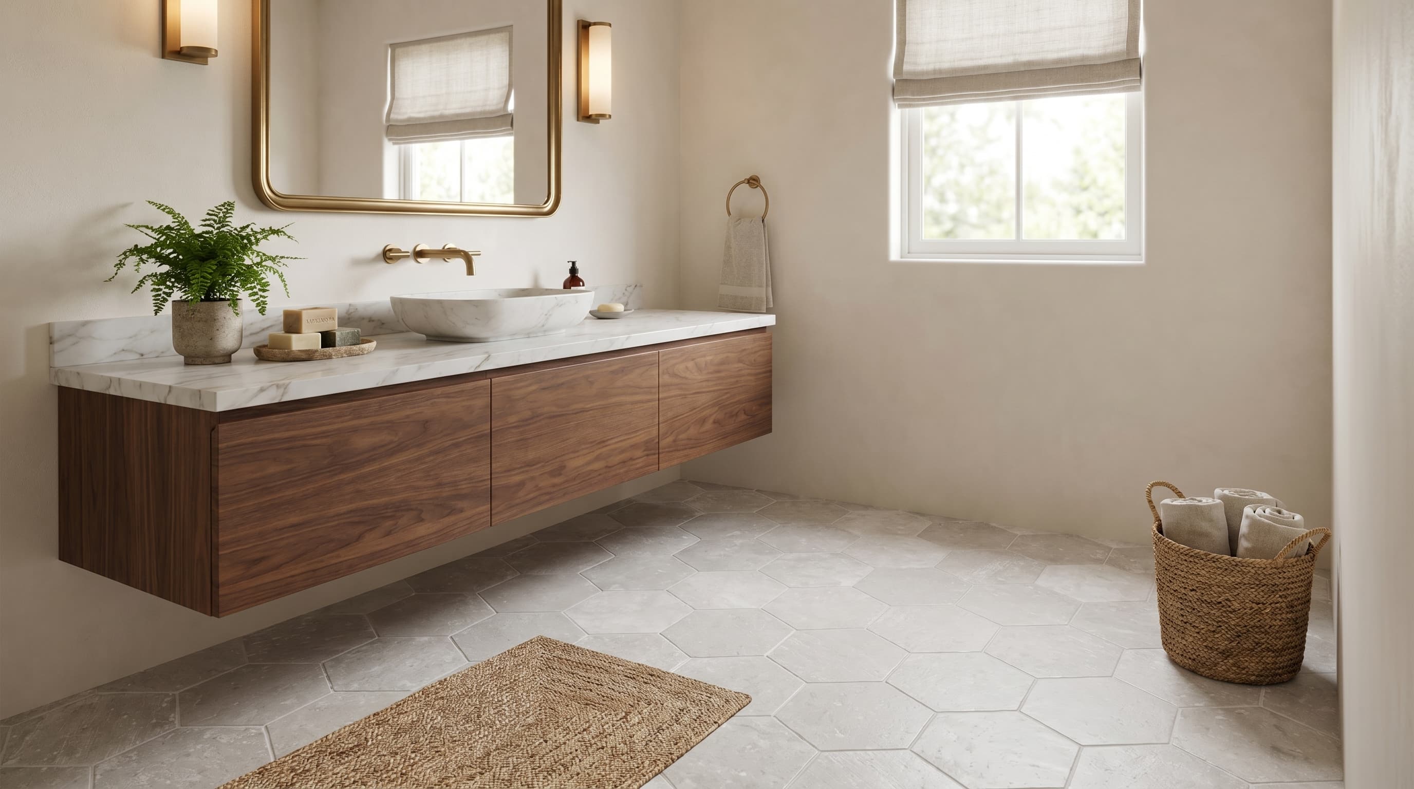 Salt Stone Ice Hexagon Mosaic project 2