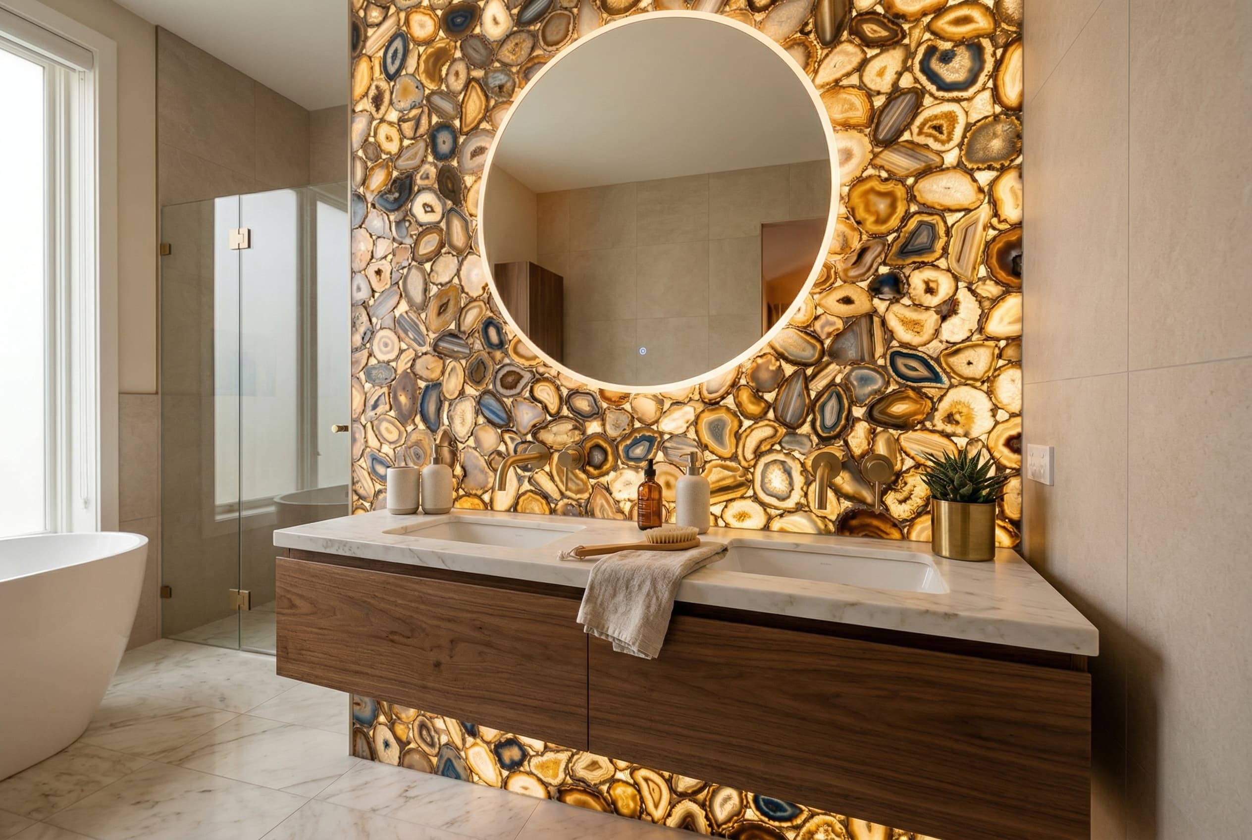 Agate Mosaic Tile project 1