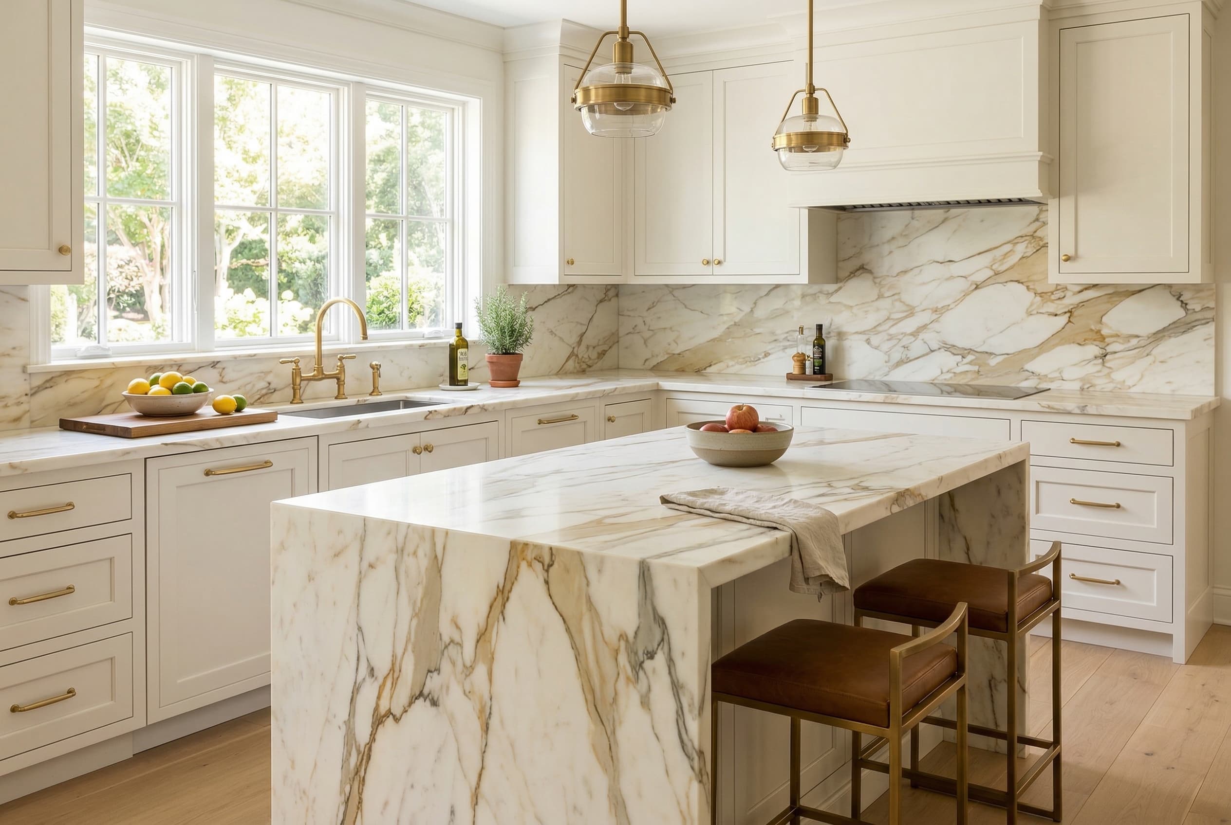 calacatta gold kitchen countertop