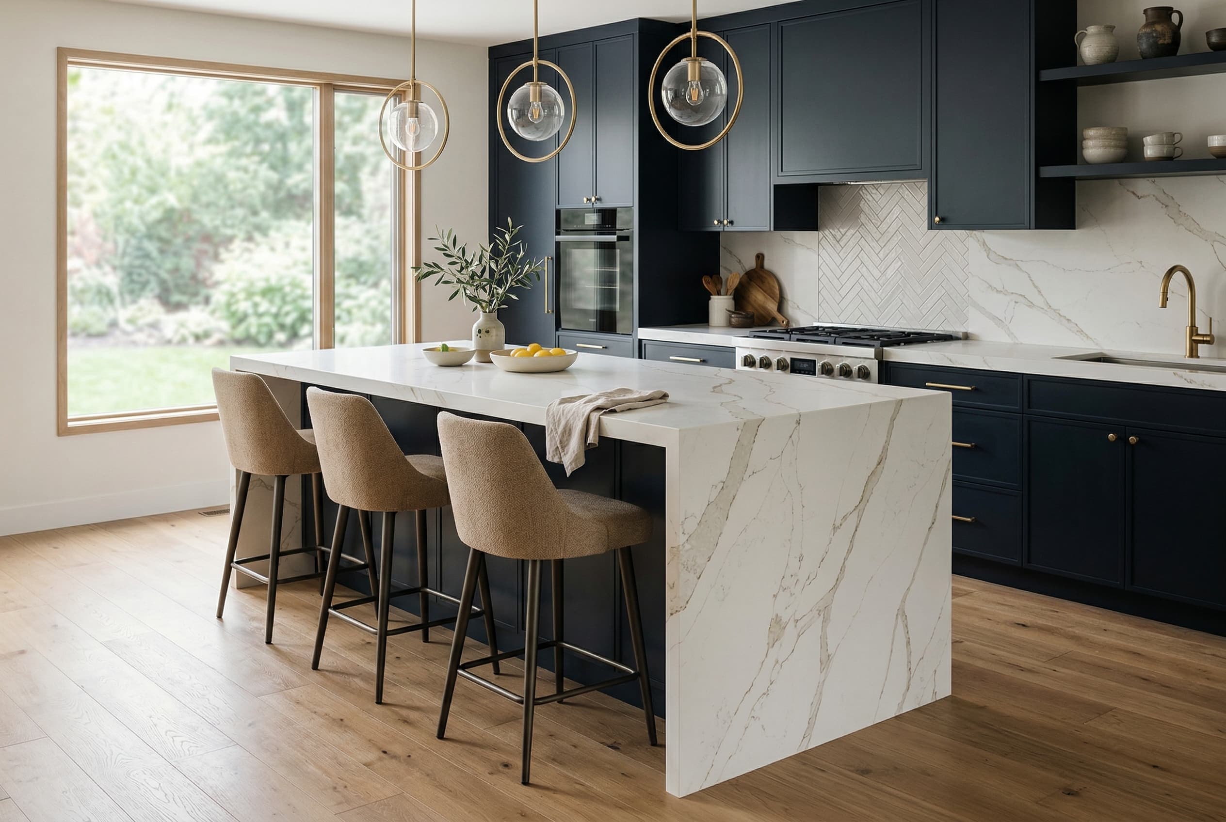Calacatta Quartz project 1