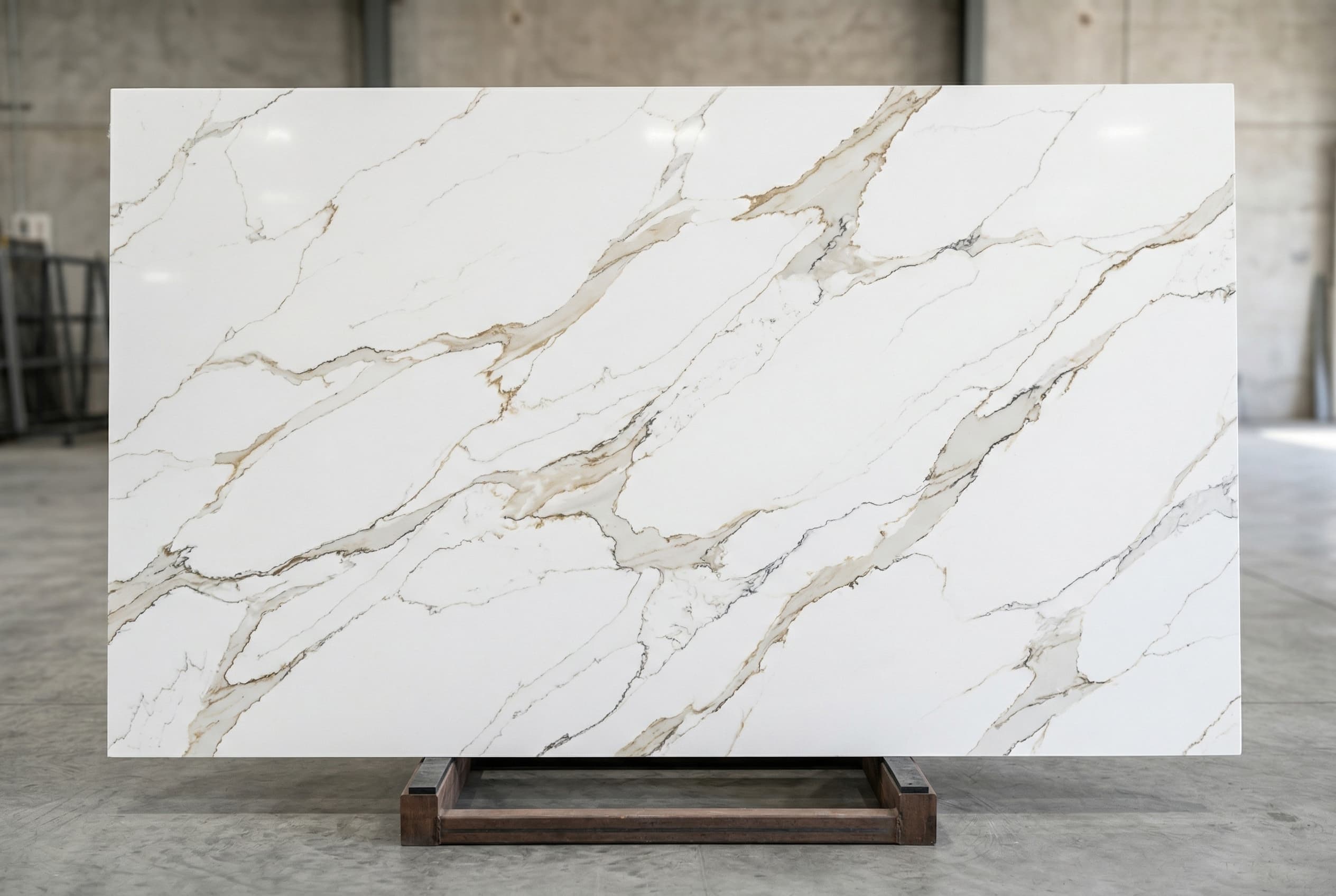 Calacatta Quartz full slab