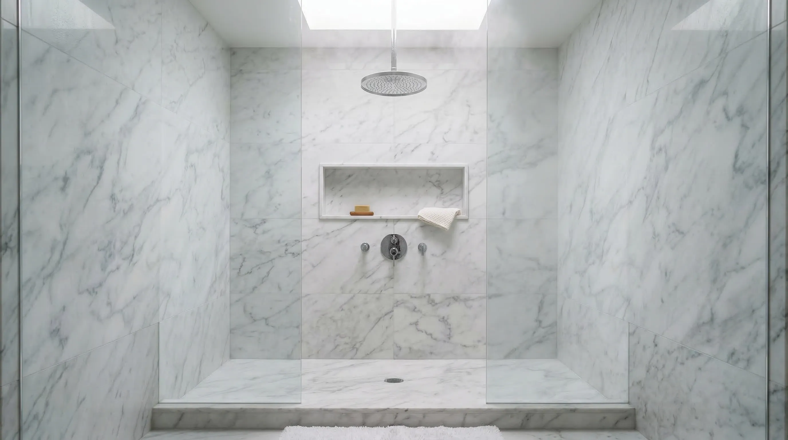 Carrara White Tile project 3