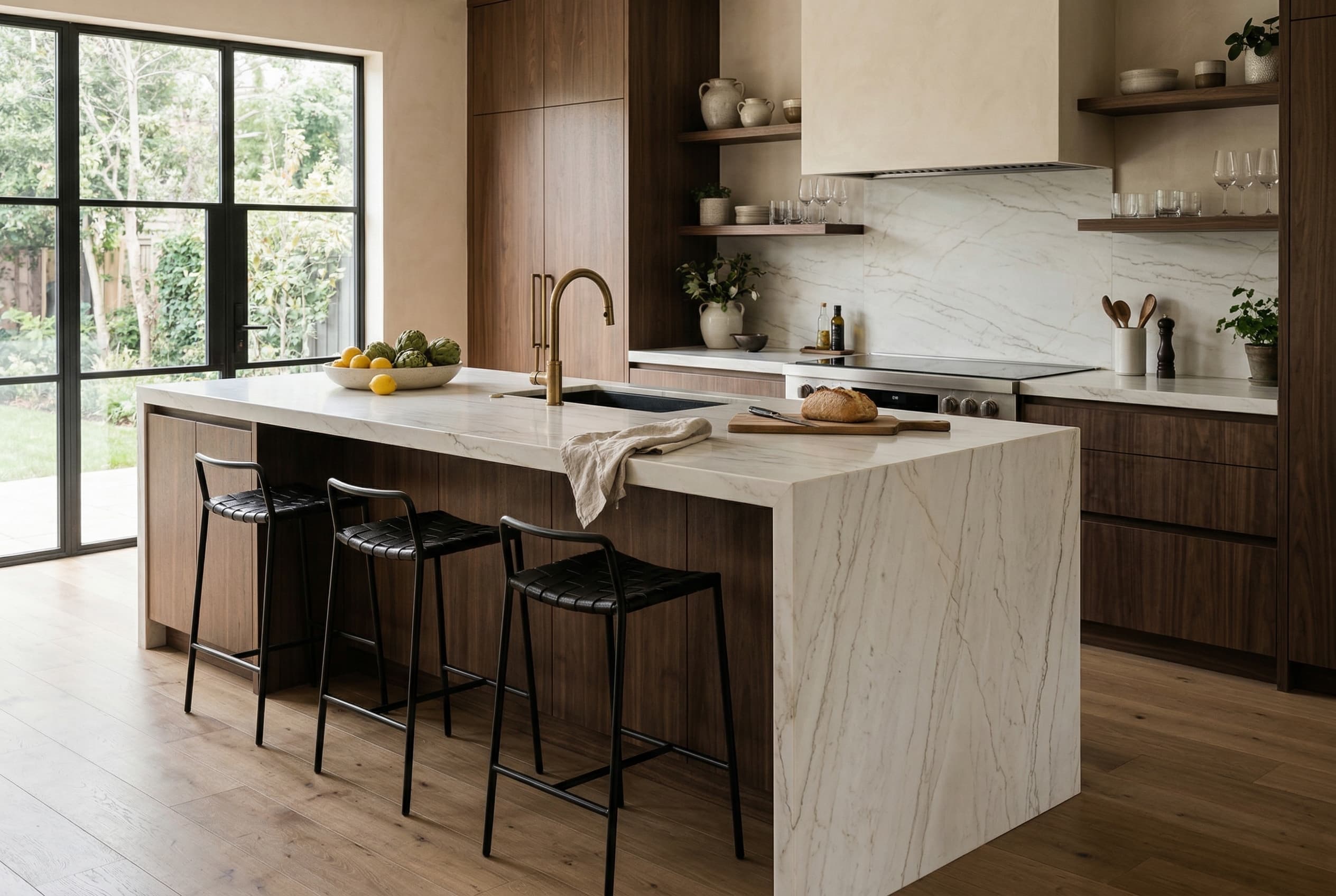 Kitchen Quartzite Waterfall