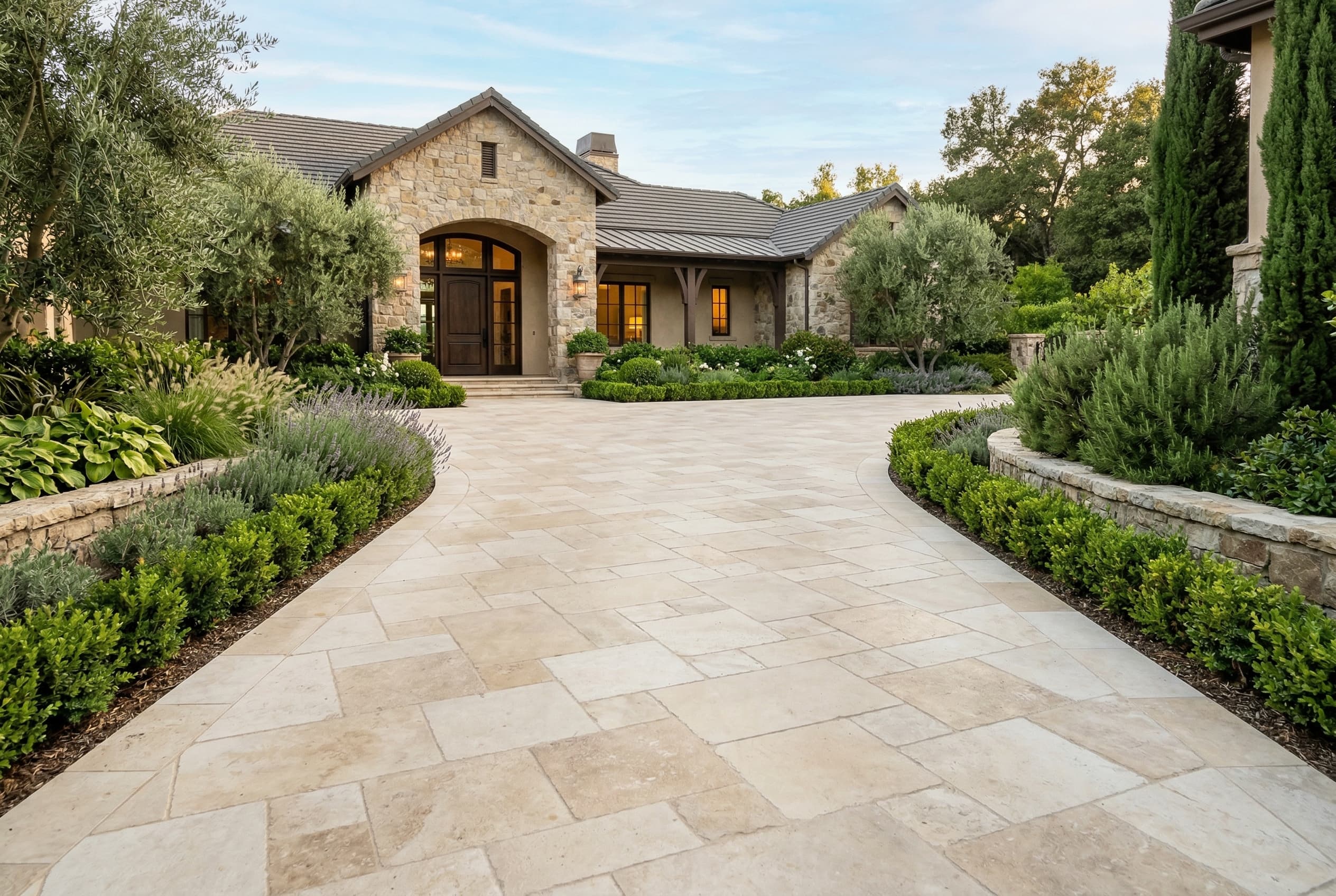 Limestone Pavers project 5